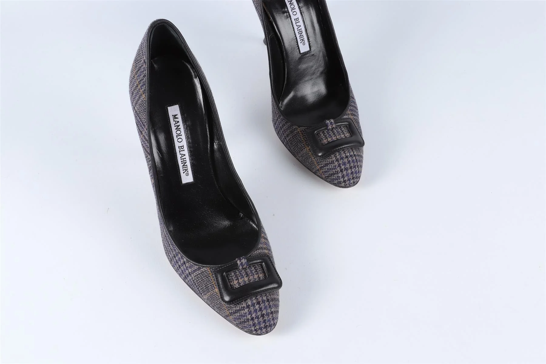MANOLO BLAHNIK GREY WOOL PUMPS EU 38 UK 5 US 8 - Image 4