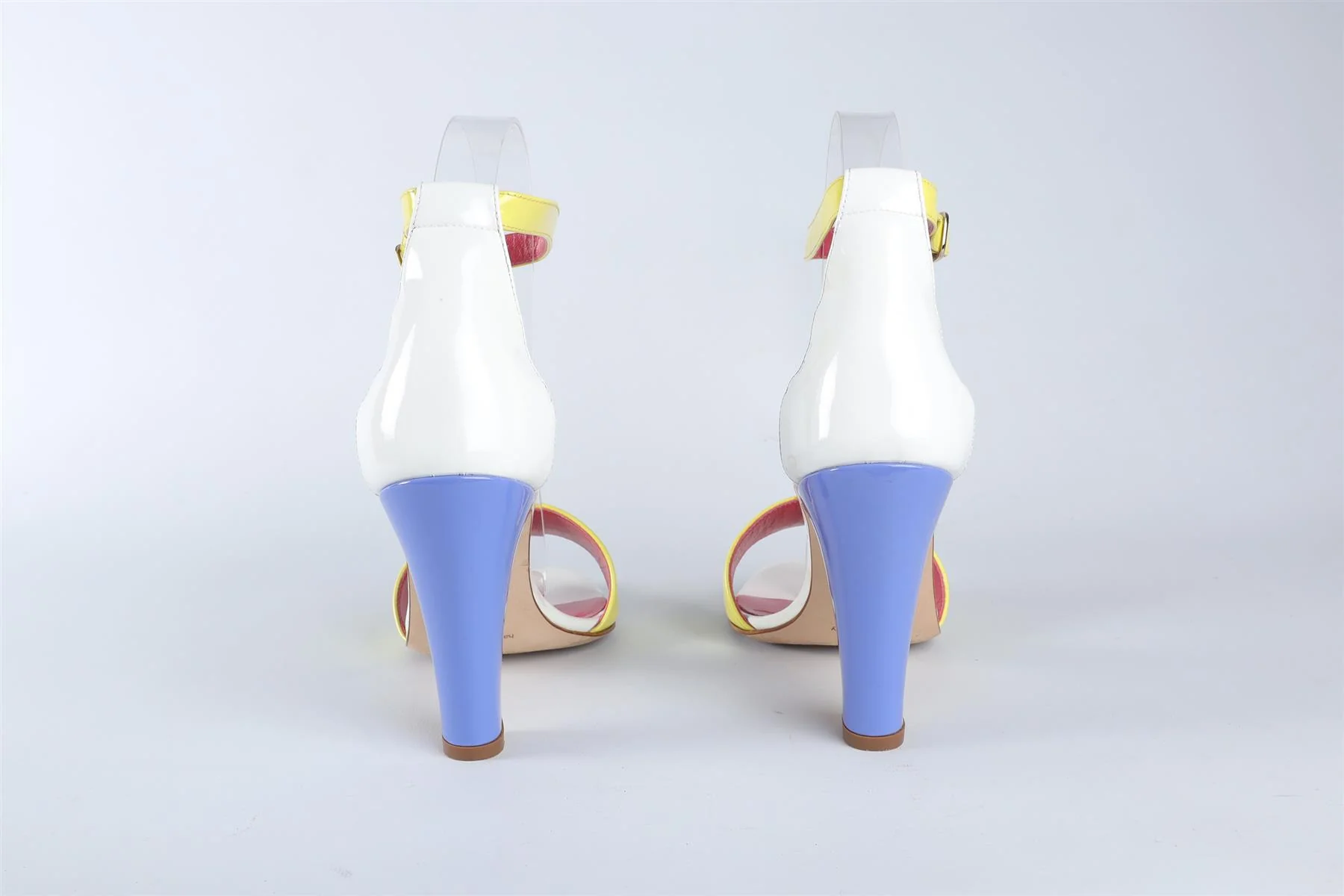 MANOLO BLAHNIK MULTI PATENT LEATHER SANDALS EU 36 UK 3 US 6 - Image 5