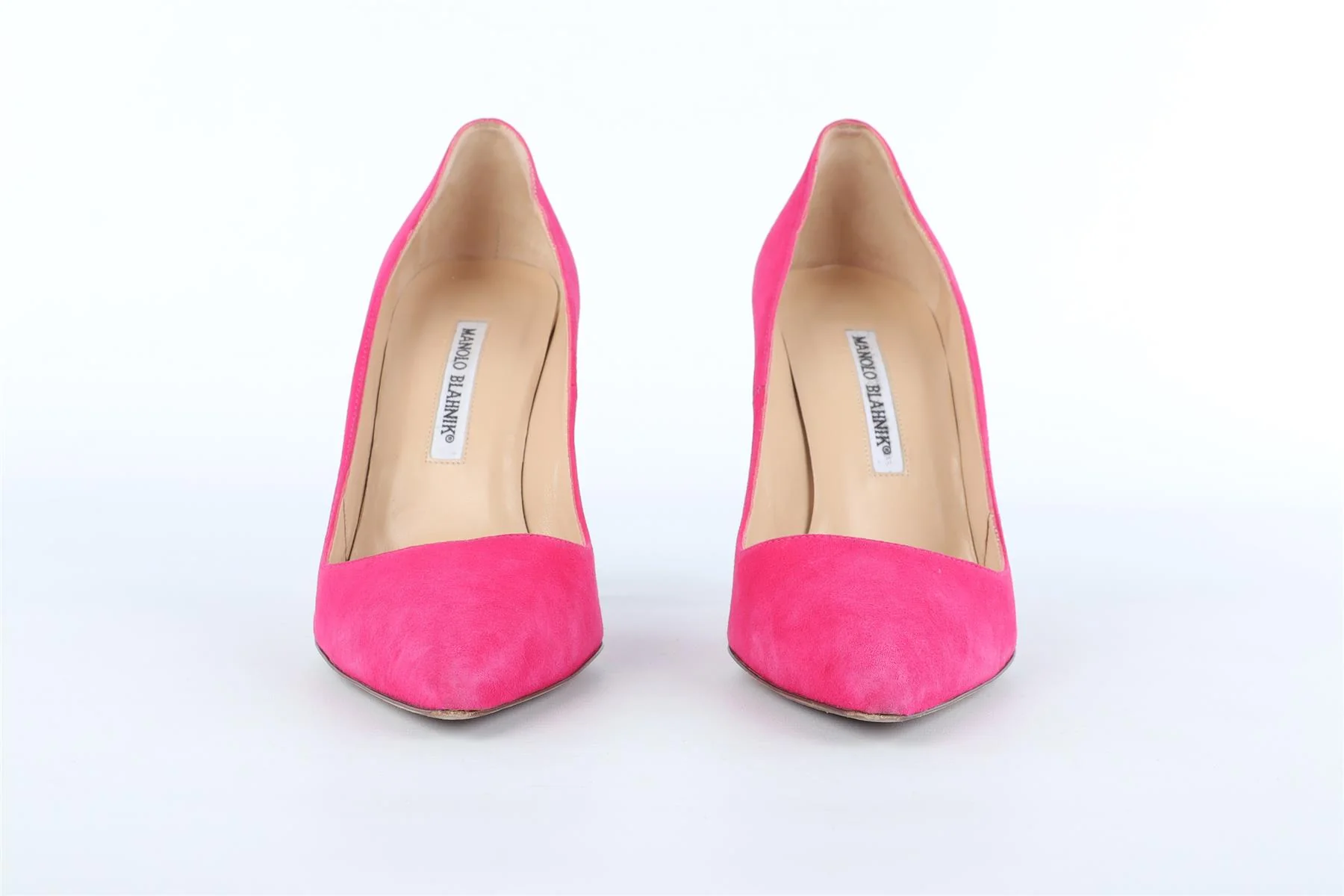 MANOLO BLAHNIK PINK SUEDE PUMPS EU 38 UK 5 US 8 - Image 3