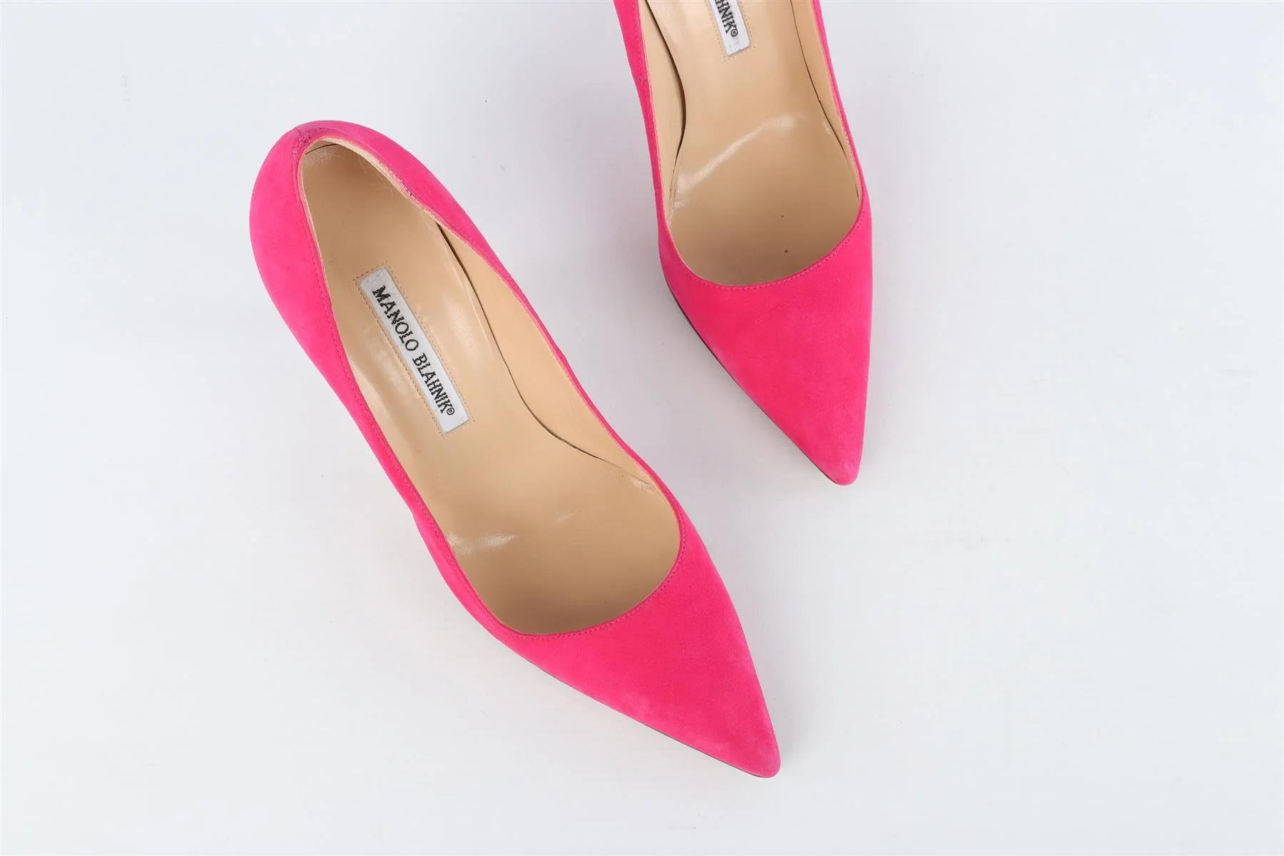 MANOLO BLAHNIK PINK SUEDE PUMPS EU 38 UK 5 US 8 - Image 4