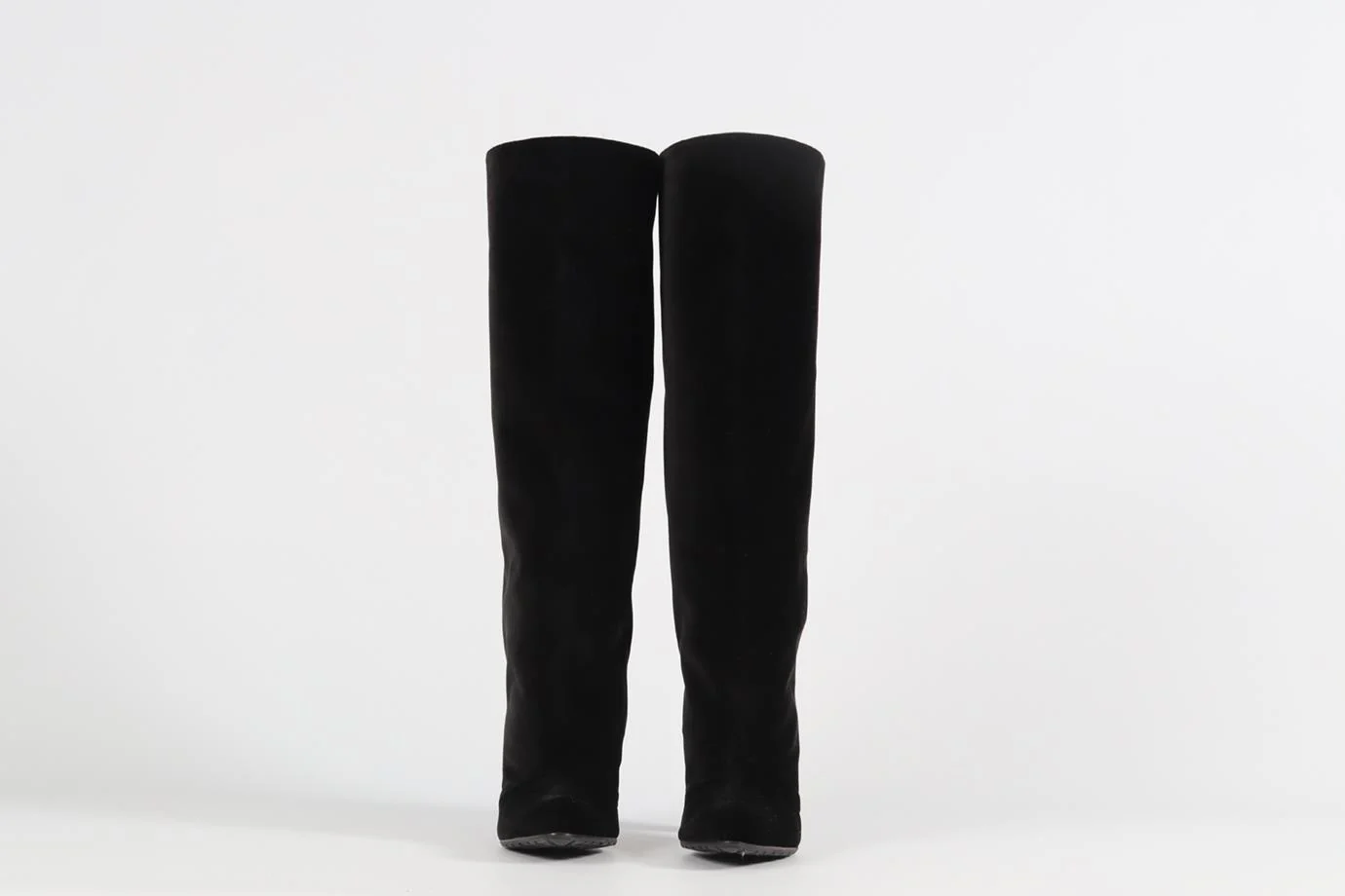 MANOLO BLAHNIK VELVET KNEE HIGH BOOTS EU 38.5 UK 5.5 US 8.5 - Image 4