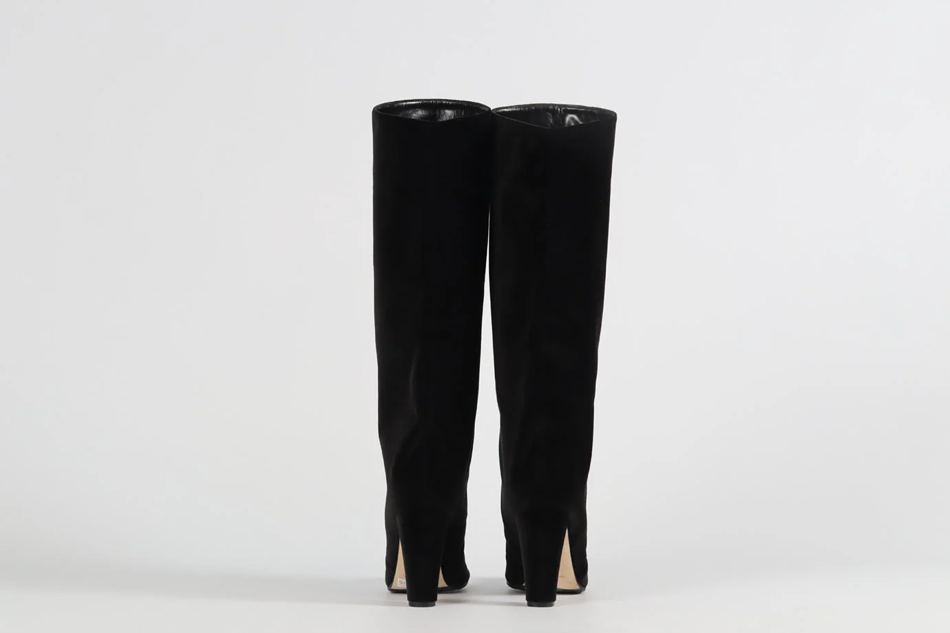 MANOLO BLAHNIK VELVET KNEE HIGH BOOTS EU 38.5 UK 5.5 US 8.5 - Image 5