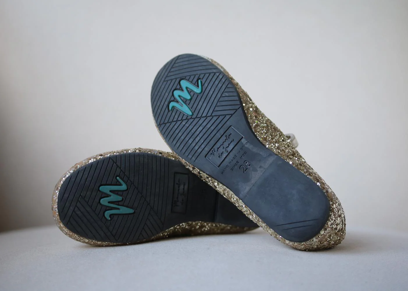 MANUELA DE JUAN KIDS GIRLS GLITTER SHOES EU 28 UK 10 - Image 5