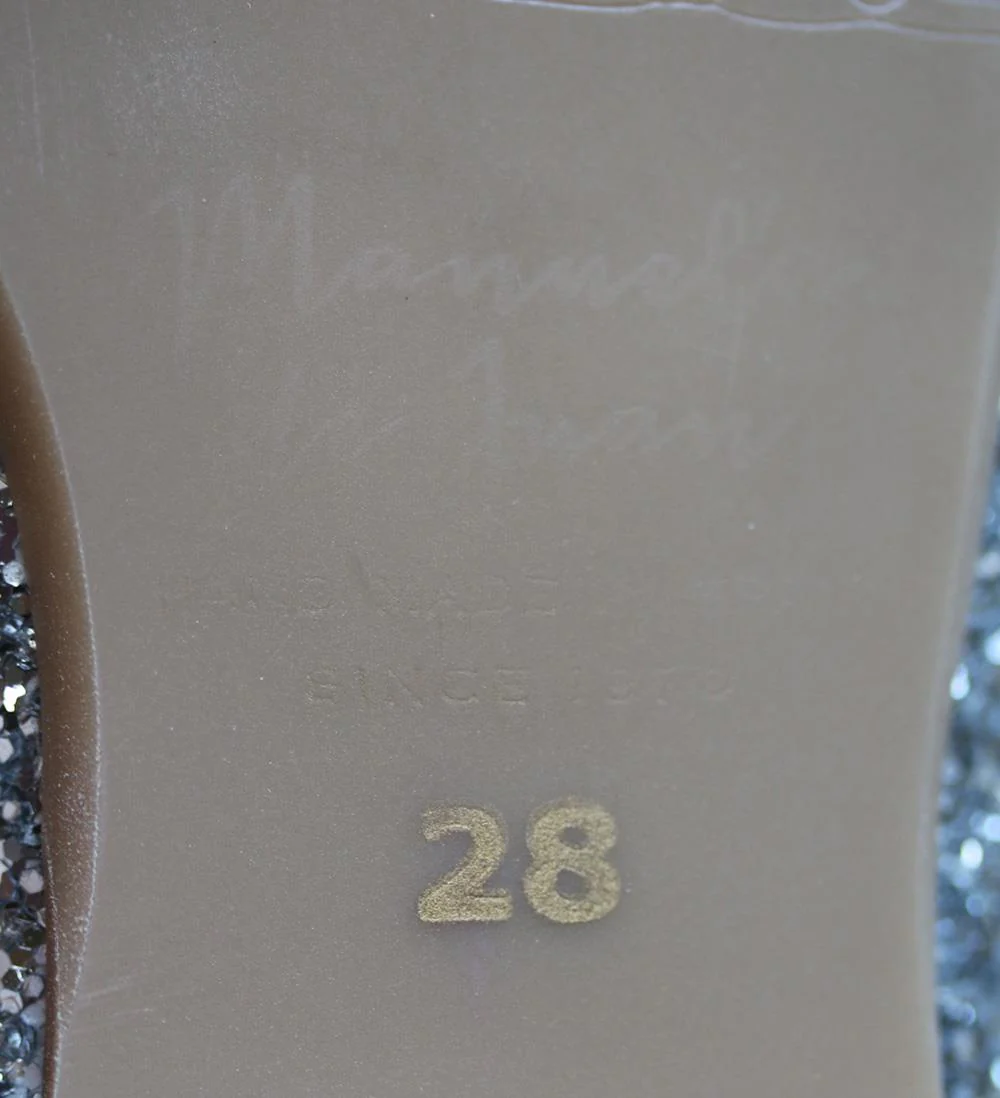 MANUELA DE JUAN KIDS GIRLS GLITTER SHOES EU 28 UK 10 - Image 6