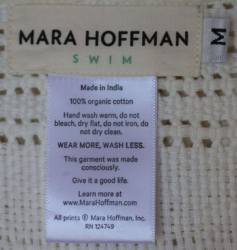 MARA HOFFMAN CROCHET COVER UP MINI DRESS MEDIUM - Image 6