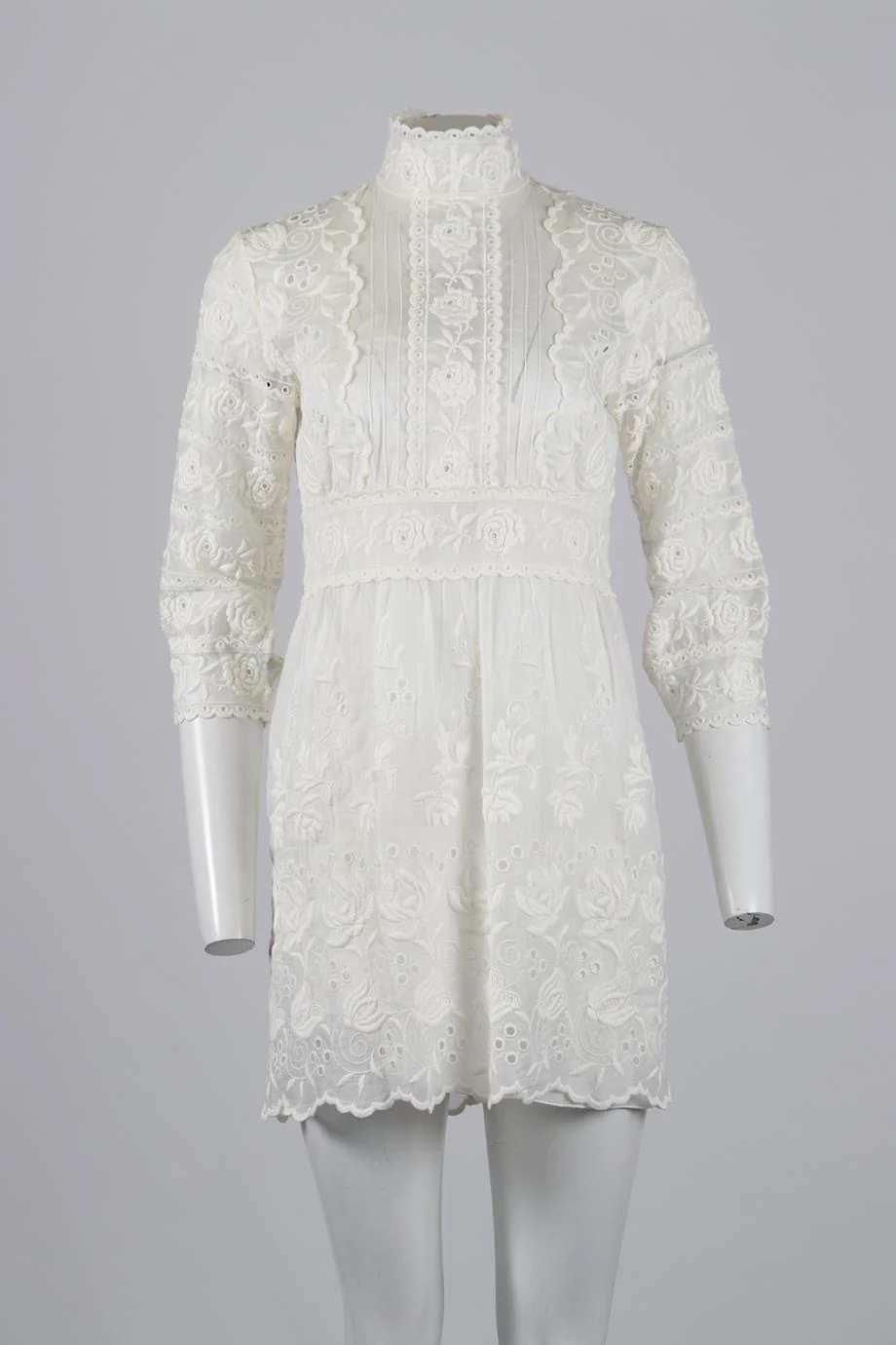 MARC JACOBS EMBROIDERED COTTON MINI DRESS (WITH SLIP ON DRESS) US 4 UK 8 - Image 2