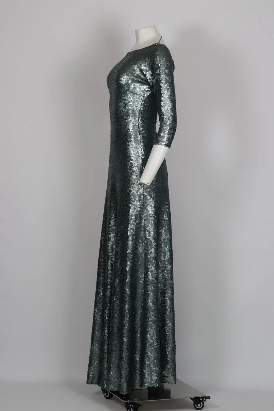 MARC JACOBS SEQUINNED SATIN MAXI DRESS US 2 UK 6 - Image 3