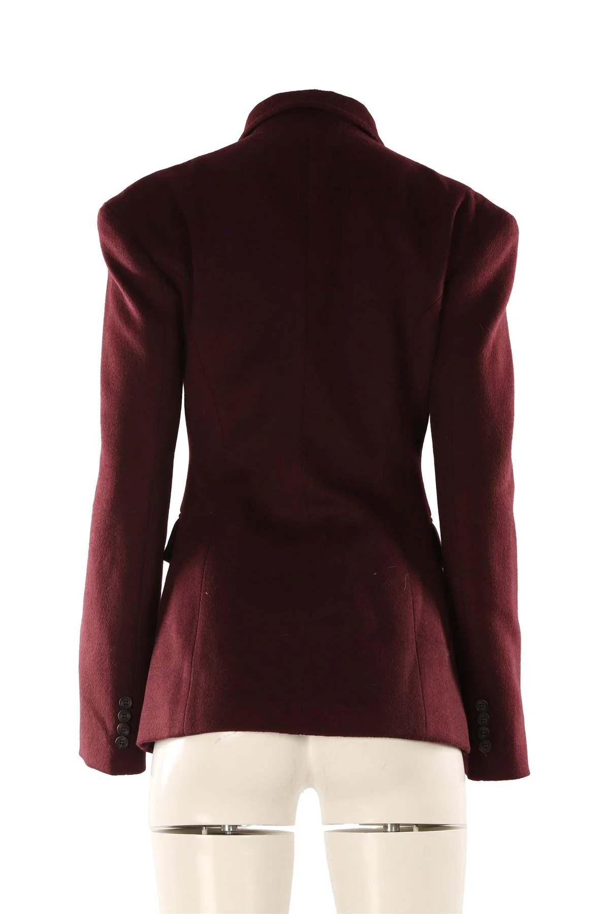 MARCELA LONDON BURGUNDY WOOL BLAZER UK 12 - Image 4
