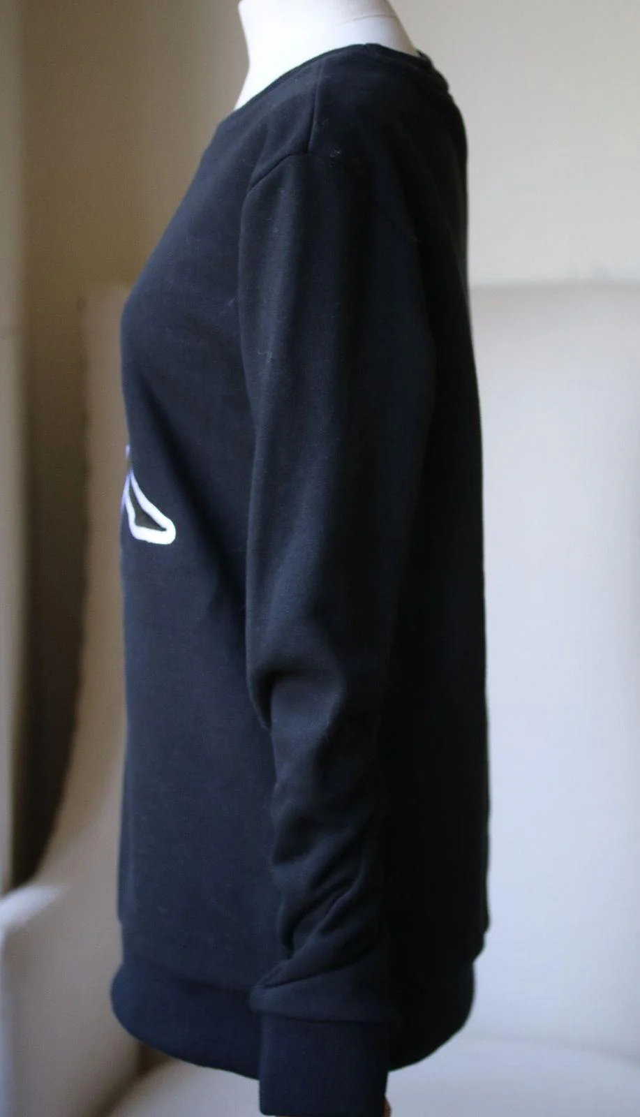 MARCELO BURLON + KAPPA EMBROIDERED COTTON BLEND JERSEY SWEATSHIRT MEDIUM - Image 3