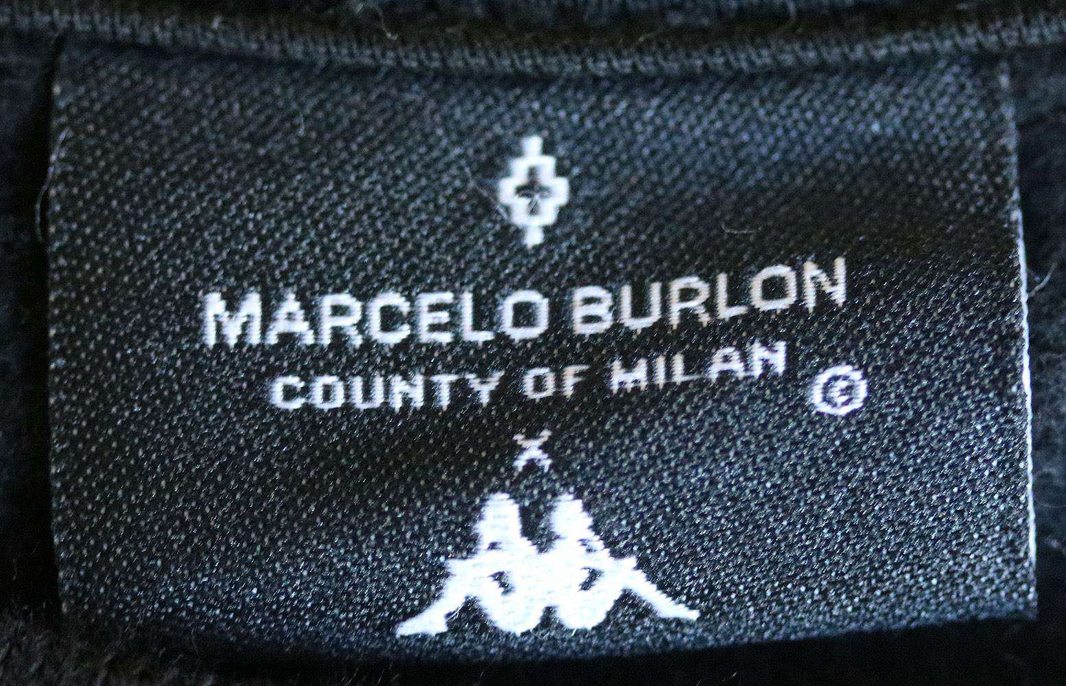 MARCELO BURLON X KAPPA EMBROIDERED LOGO SWEATER MEDIUM - Image 6
