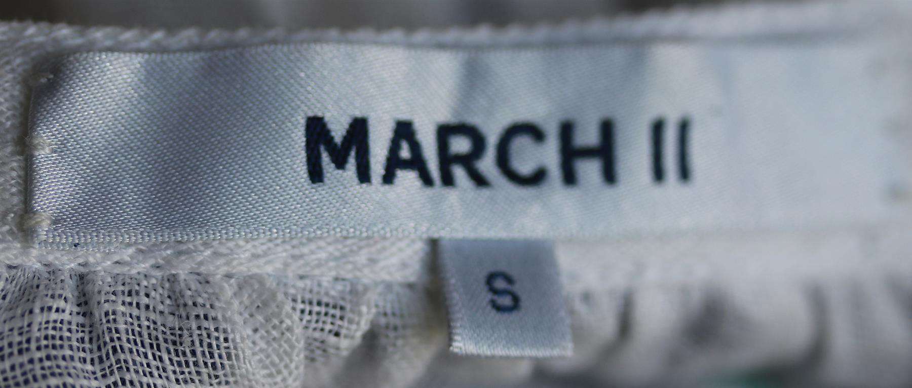 MARCH11 ASTRID EMBROIDERED LINEN BLOUSE SMALL - Image 5