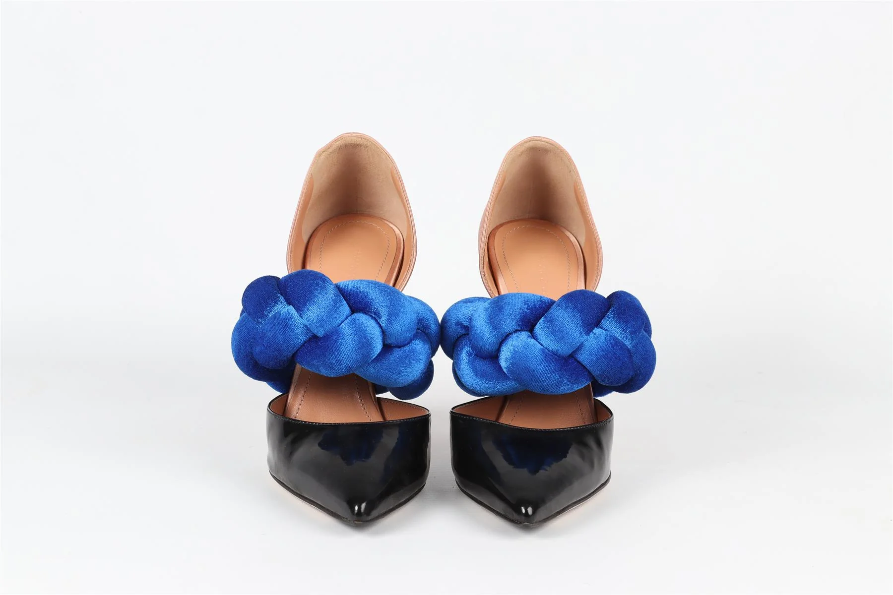 MARCO DE VINCENZO BLACK LEATHER AND SATIN PUMPS EU 38 UK 5 US 8 - Image 3