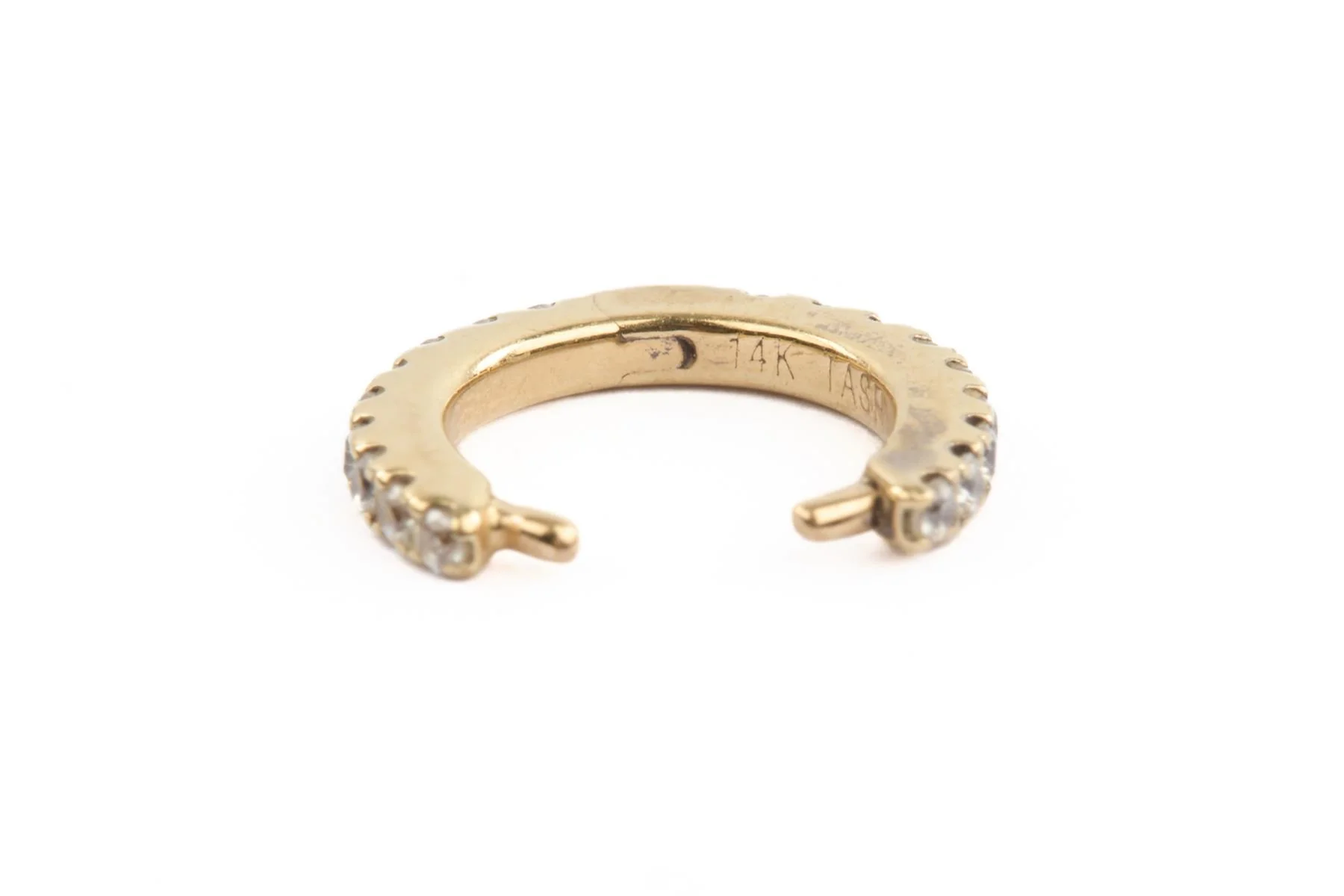 MARIA TASH 14K GOLD CZ EAR CUFF - Image 6