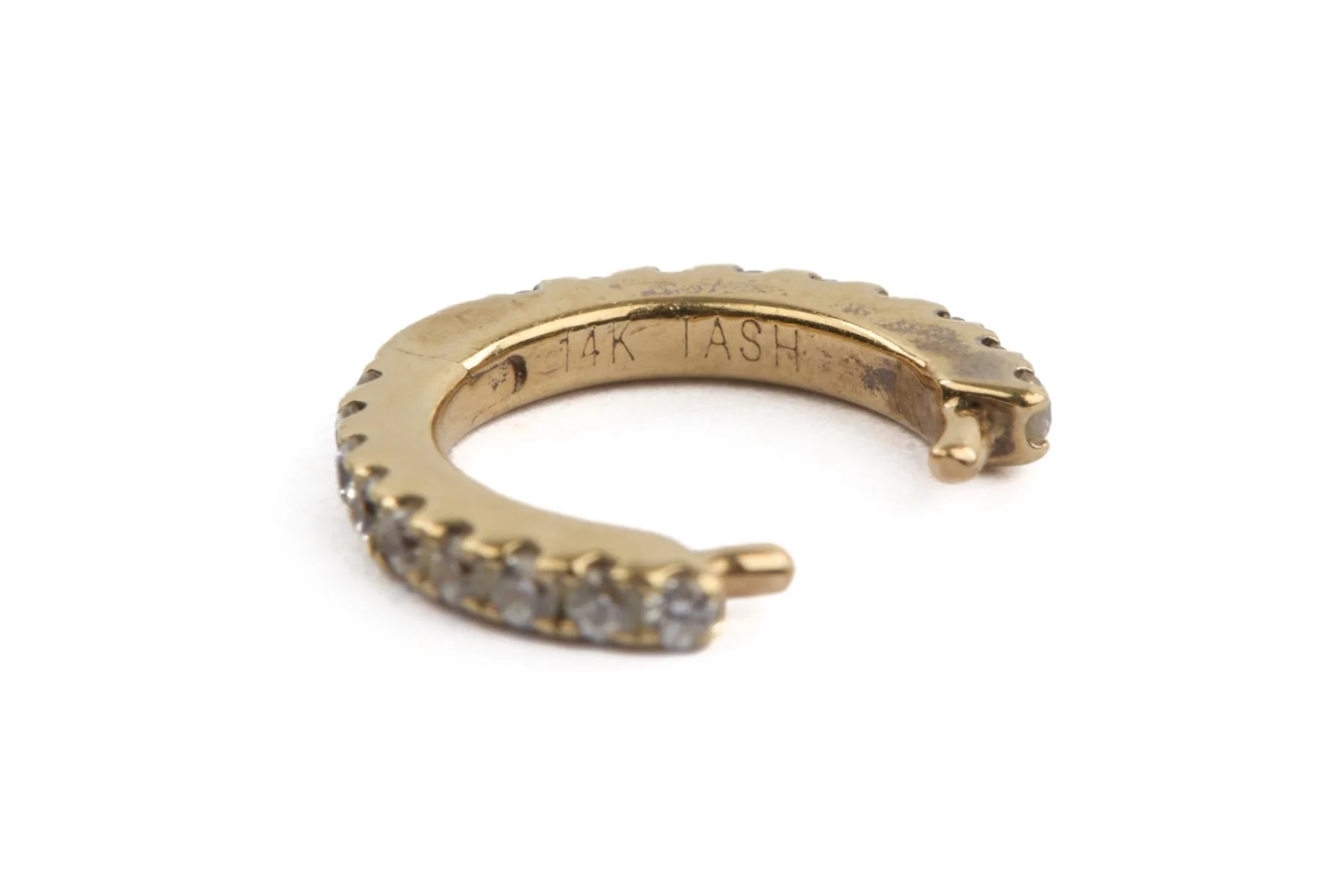 MARIA TASH 14K GOLD CZ EAR CUFF - Image 7