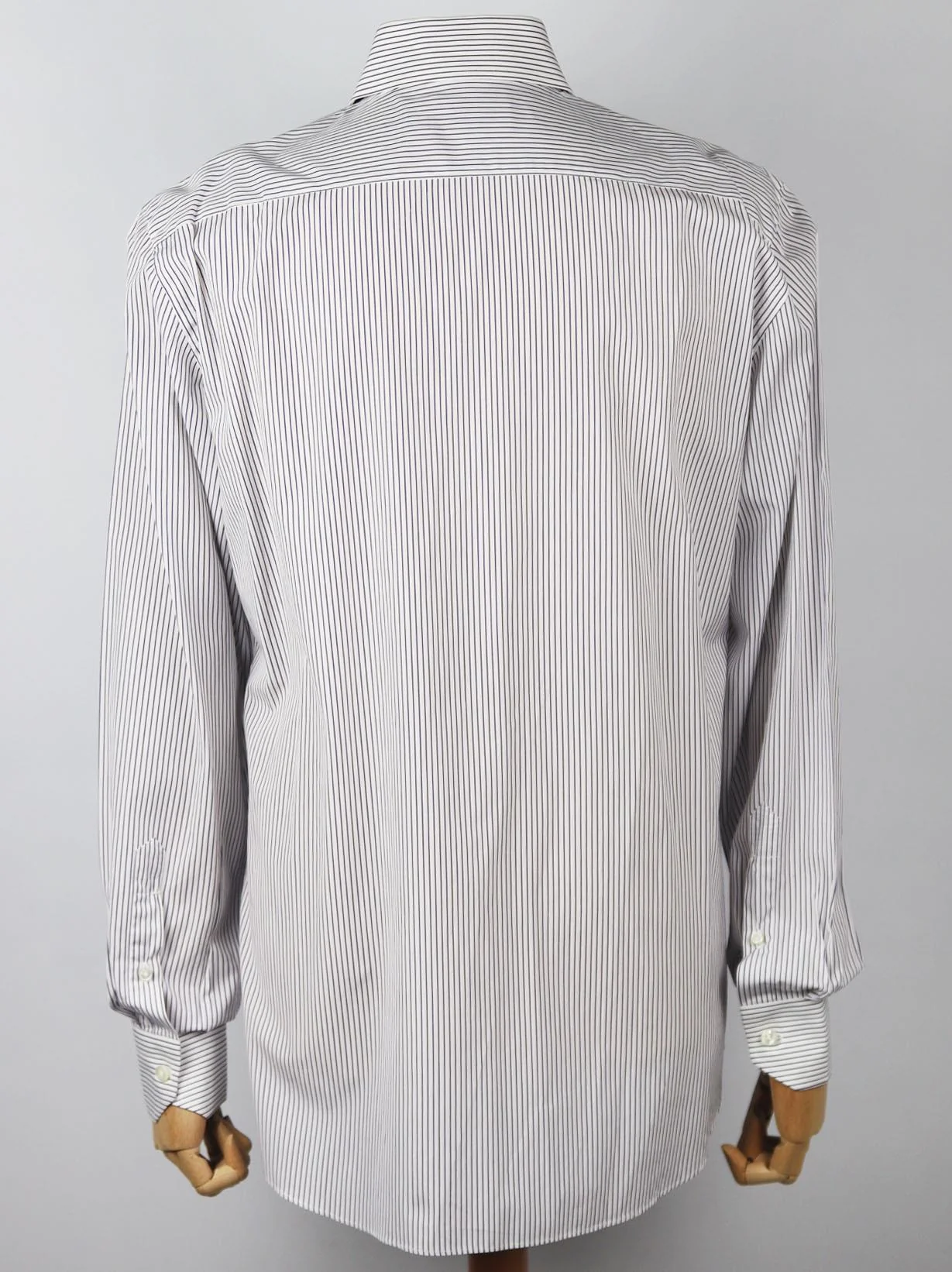 MARIANO RUBINACCI MEN'S STRIPED COTTON SHIRT XLARGE - Image 4