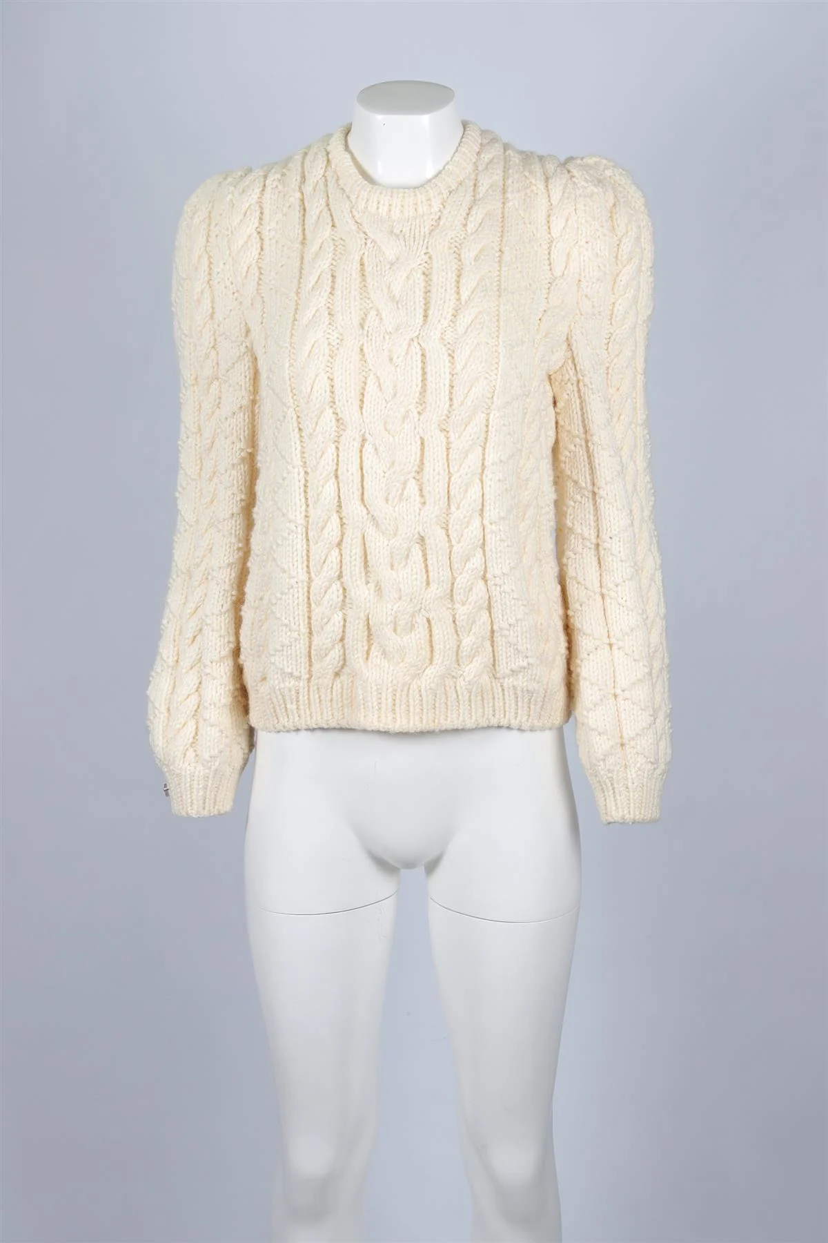 MARIDRUNA CREAM WOOL SWEATER ONE SIZE - Image 2