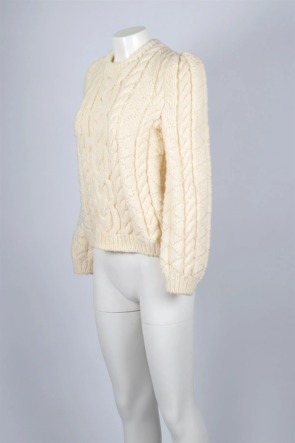 MARIDRUNA CREAM WOOL SWEATER ONE SIZE - Image 3
