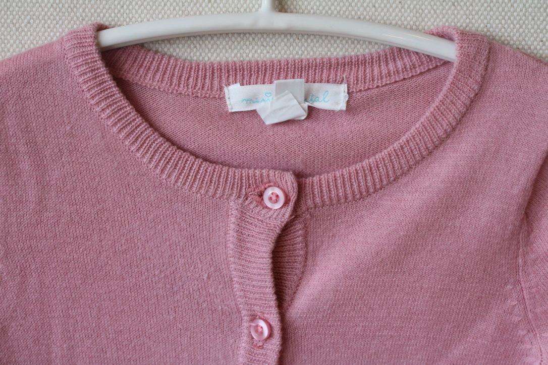 MARIE CHANTAL BABY PINK COTTON CARDIGAN 18 MONTHS - Image 3