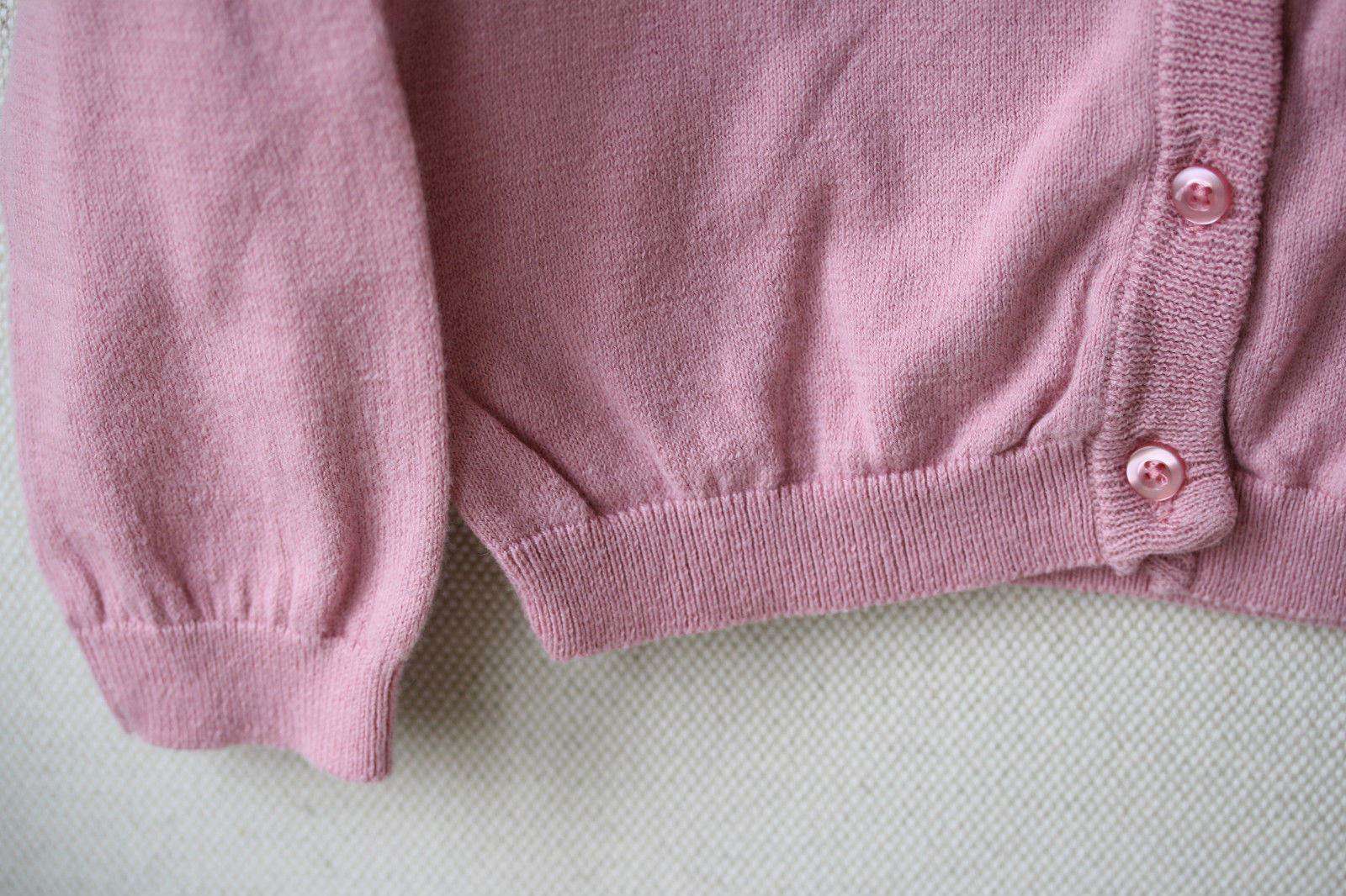 MARIE CHANTAL BABY PINK COTTON CARDIGAN 24 MONTHS - Image 3