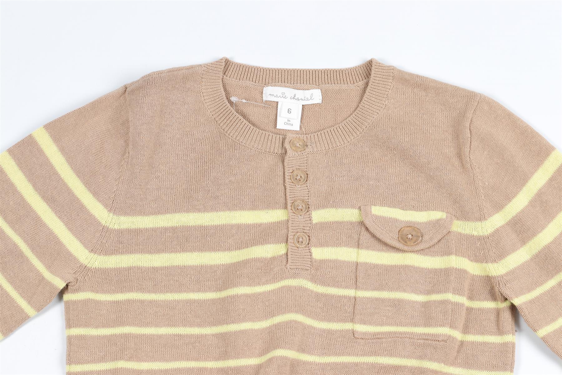 MARIE CHANTAL BEIGE KIDS BOYS SWEATER 6 YEARS - Image 3