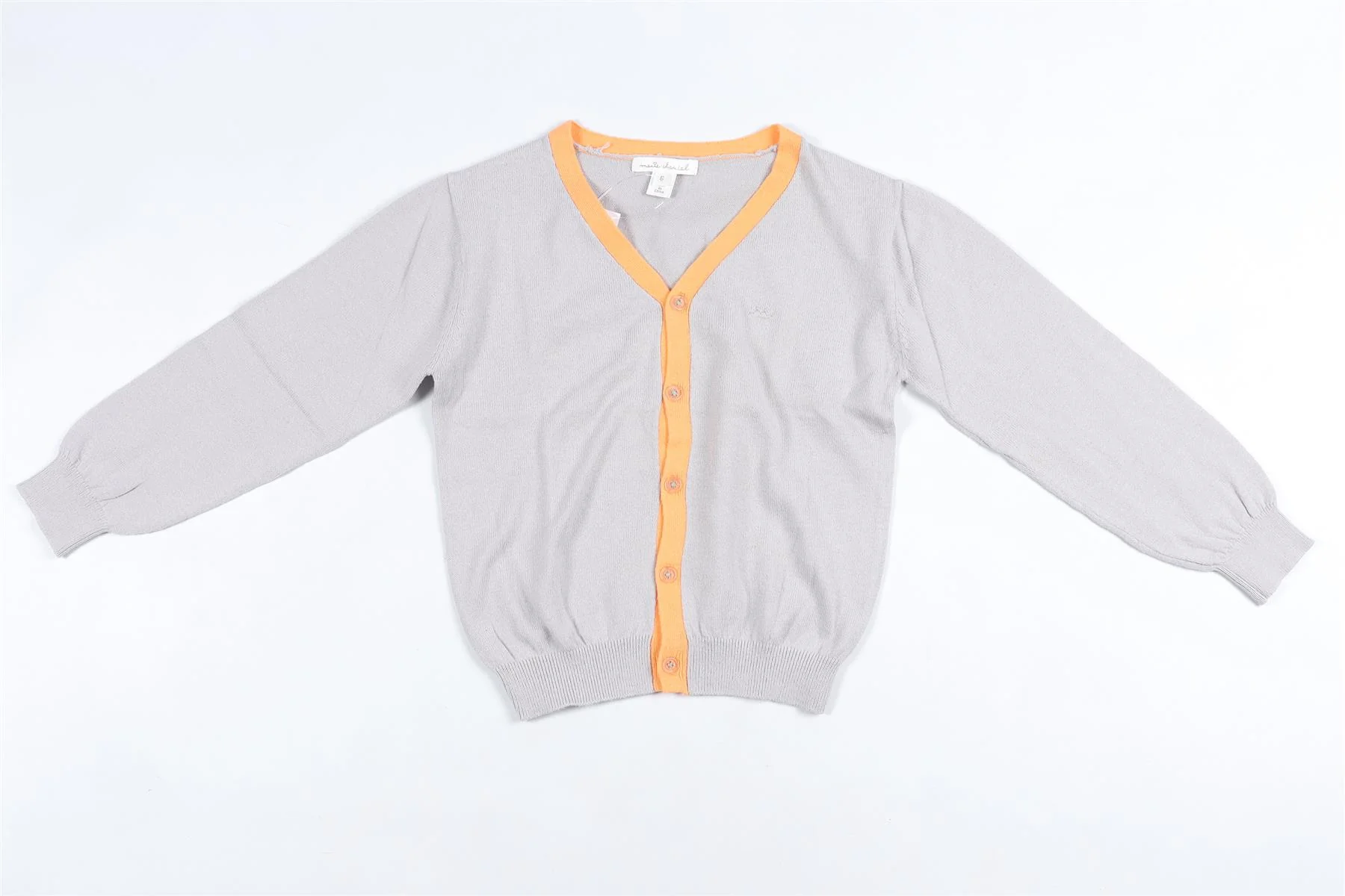 MARIE CHANTAL GREY KIDS BOYS CARDIGAN 6 YEARS - Image 2