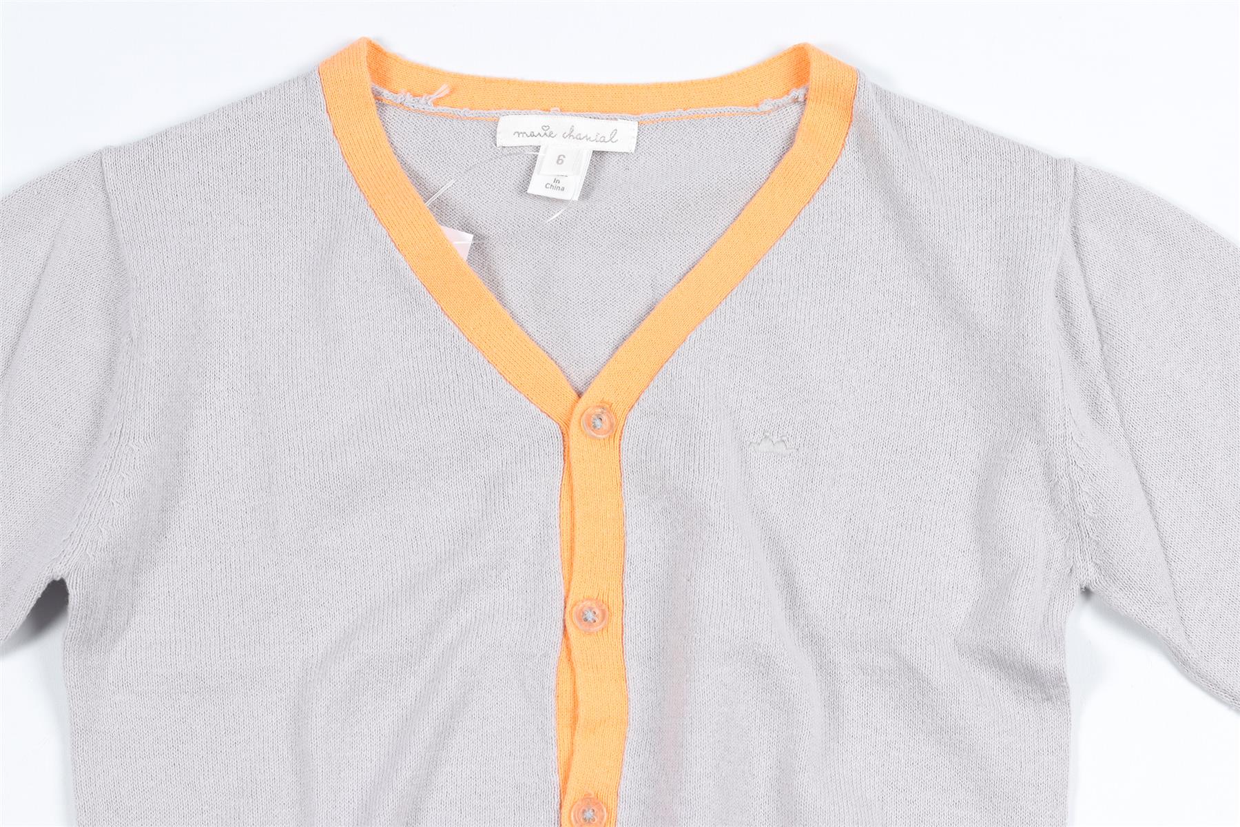 MARIE CHANTAL GREY KIDS BOYS CARDIGAN 6 YEARS - Image 3