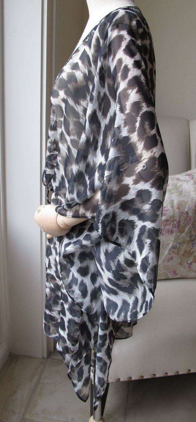 MARIE FRANCE VAN DAMME HAND EMBELLISHED SILK KAFTAN UK 8 - Image 5