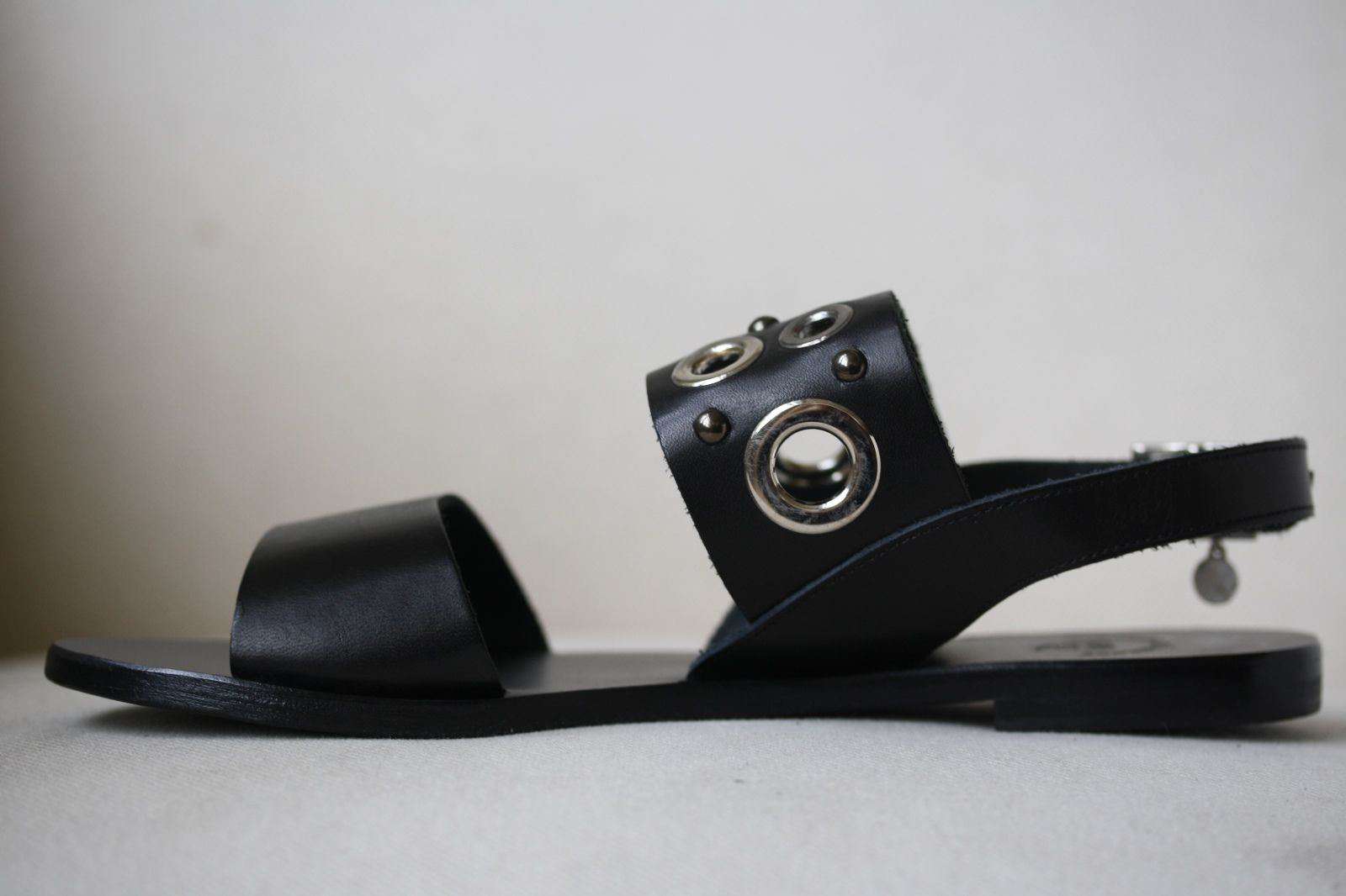 MARIETTA'S FANTASY MOON BLACK EYELET SANDALS EU 38 UK 5 US 8 - Image 4