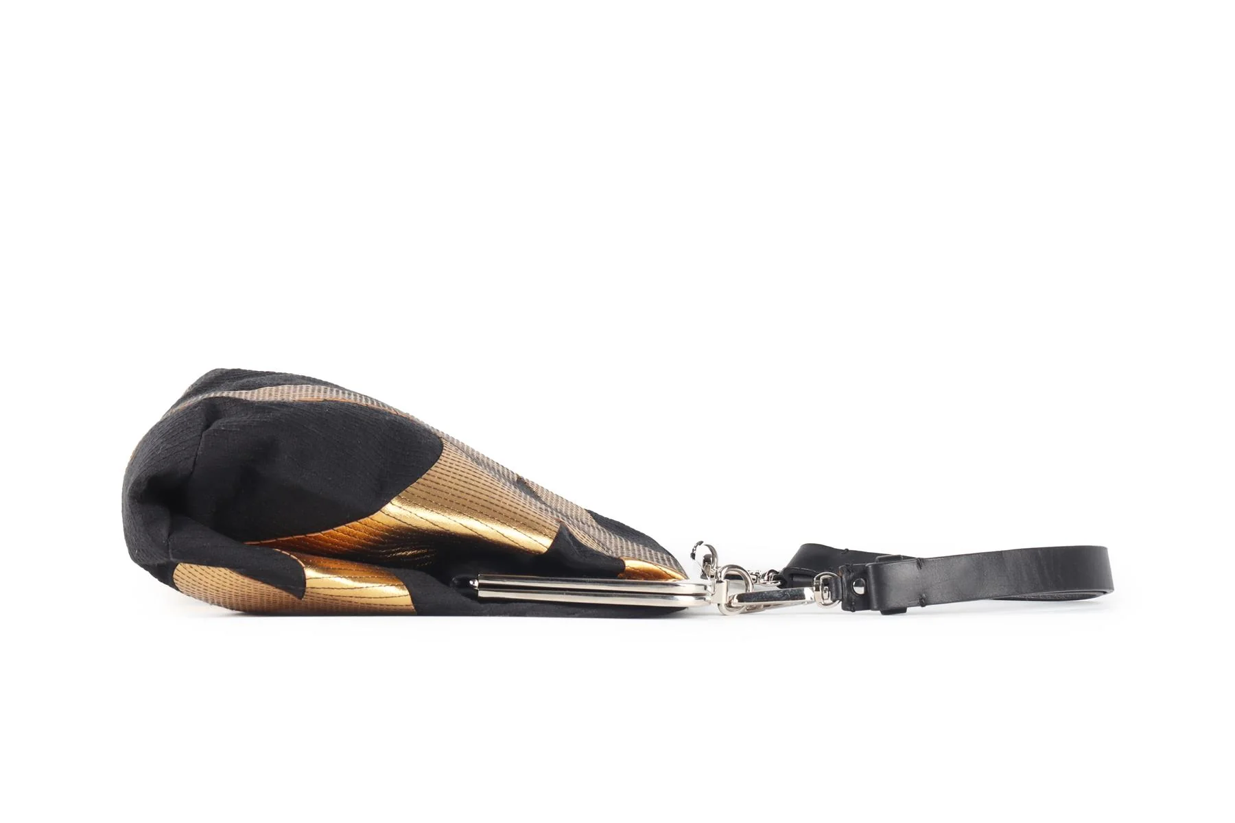 MARNI BLACK FABRIC AND LEATHER SHOULDER BAG - Image 4