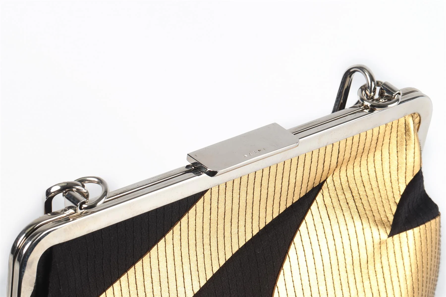 MARNI BLACK FABRIC AND LEATHER SHOULDER BAG - Image 9