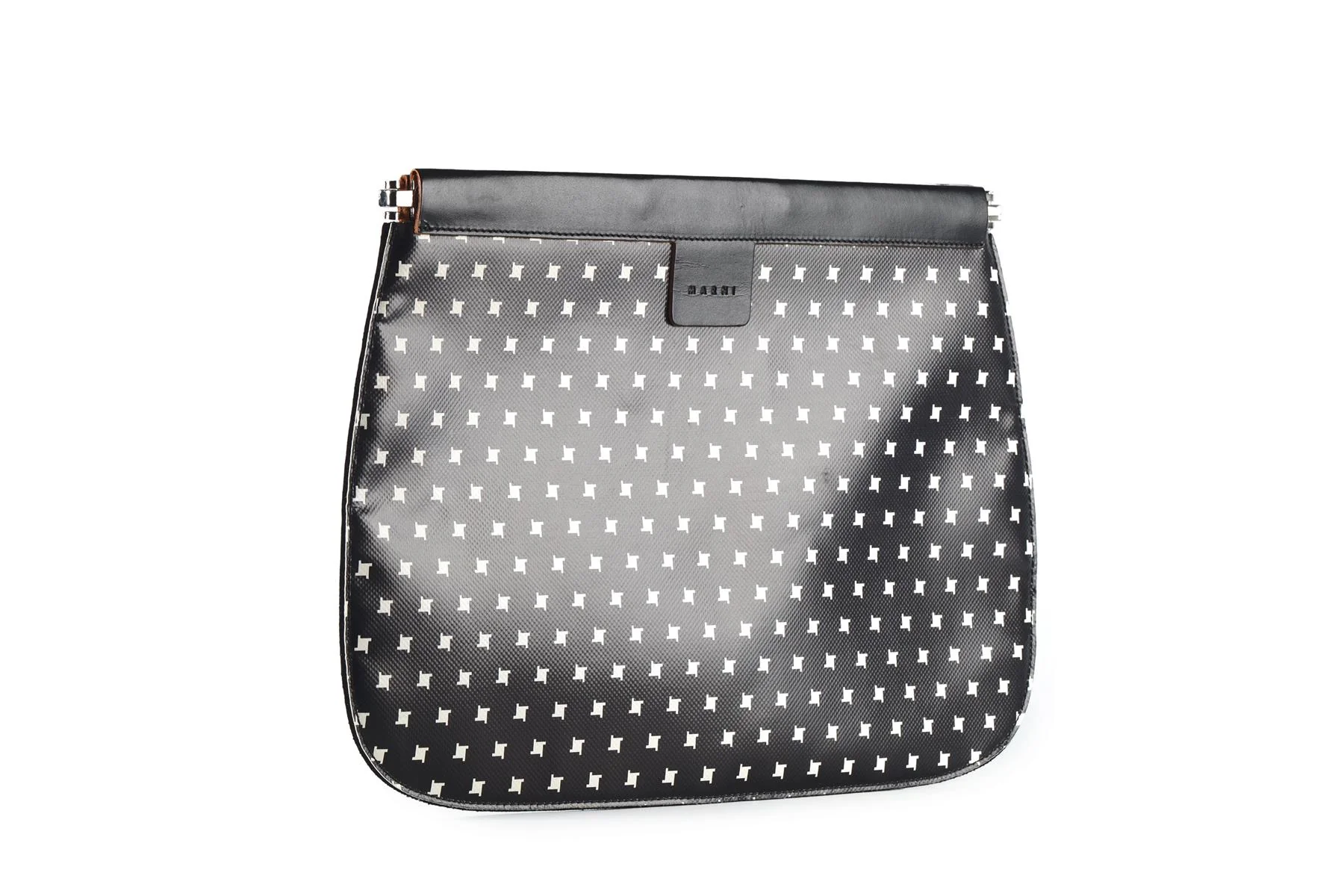 MARNI BLACK LEATHER CLUTCH - Image 3