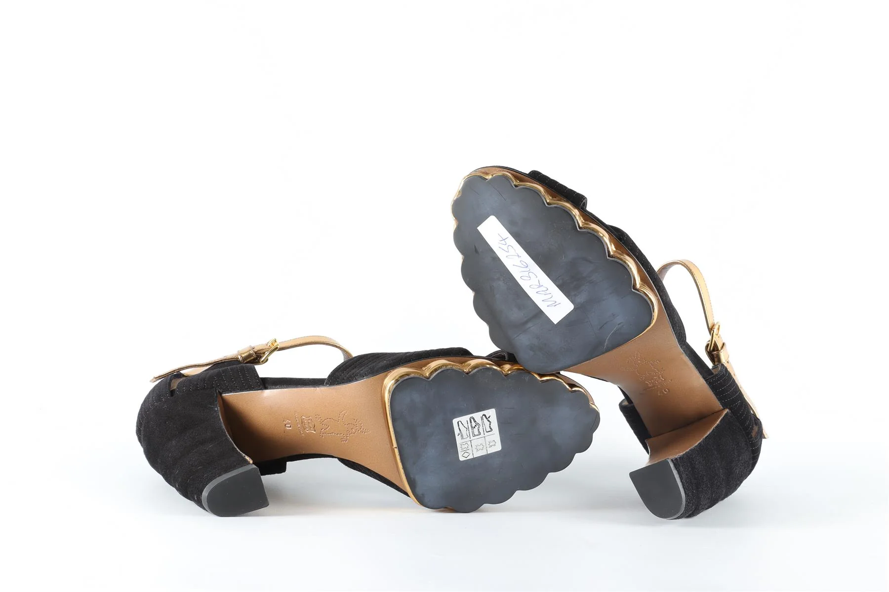 MARNI BLACK SUEDE SANDALS EU 40 UK 7 US 10 - Image 6