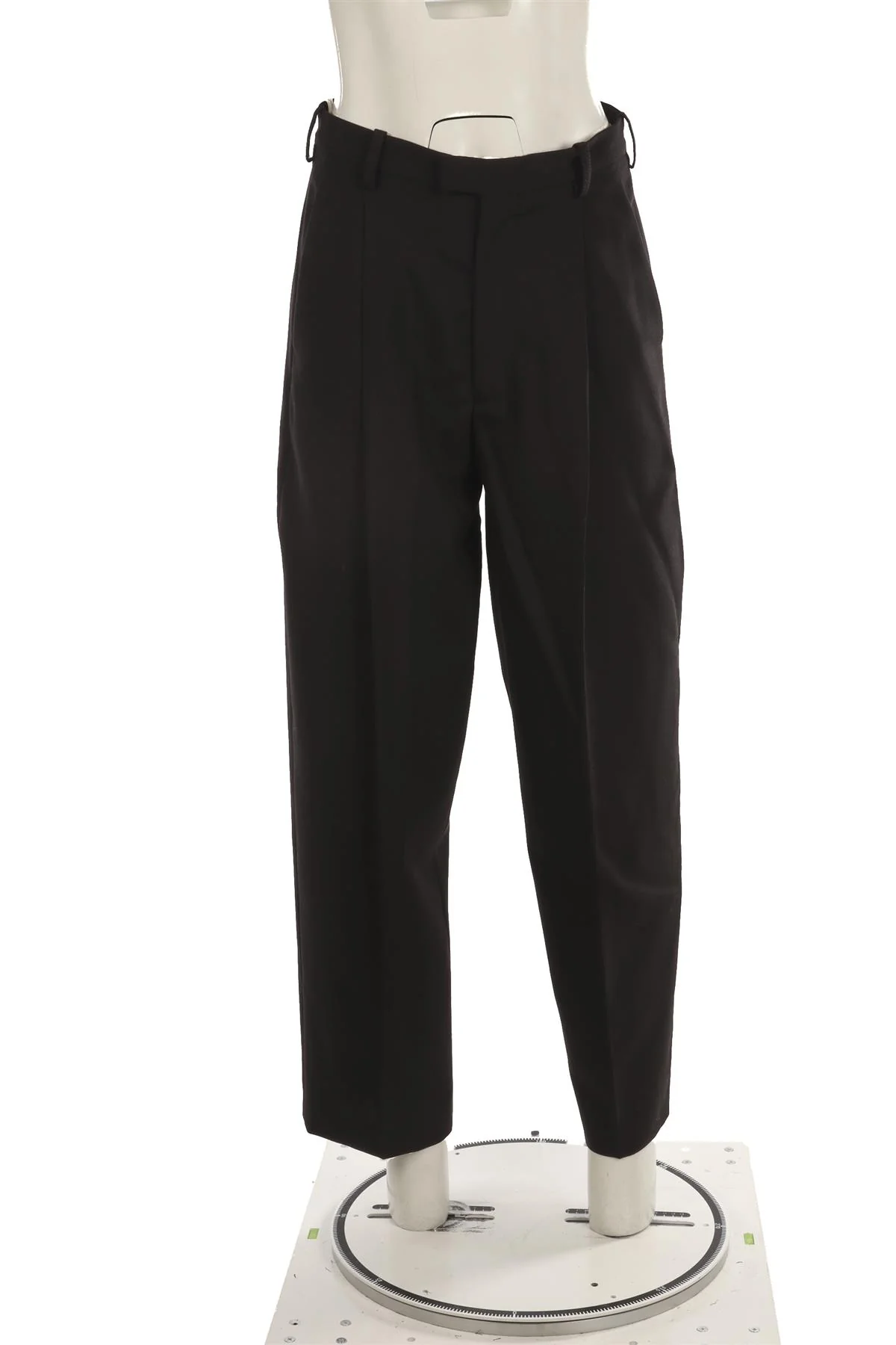 MARNI BLACK WOOL TAPERED PANTS IT 40 UK 8 - Image 2