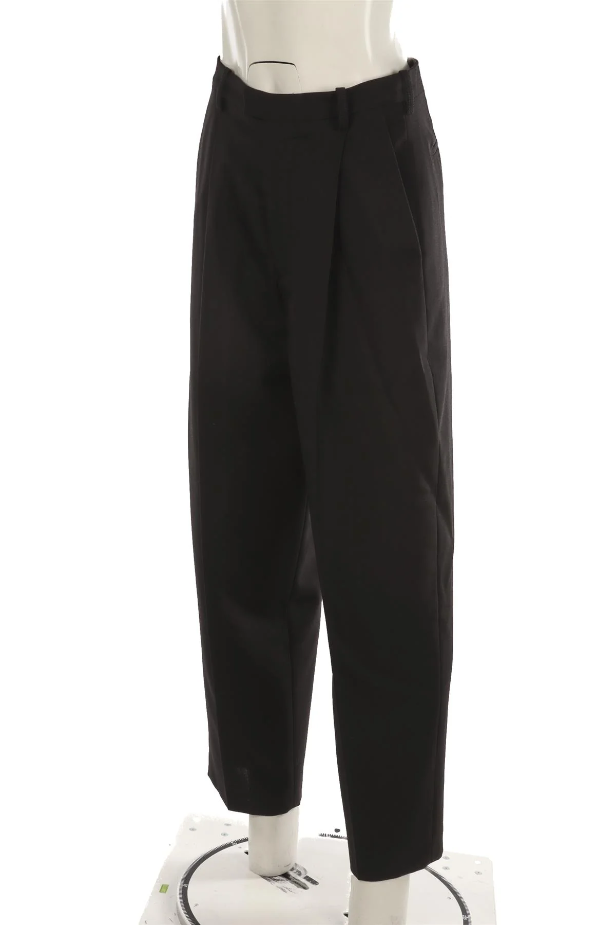 MARNI BLACK WOOL TAPERED PANTS IT 40 UK 8 - Image 3