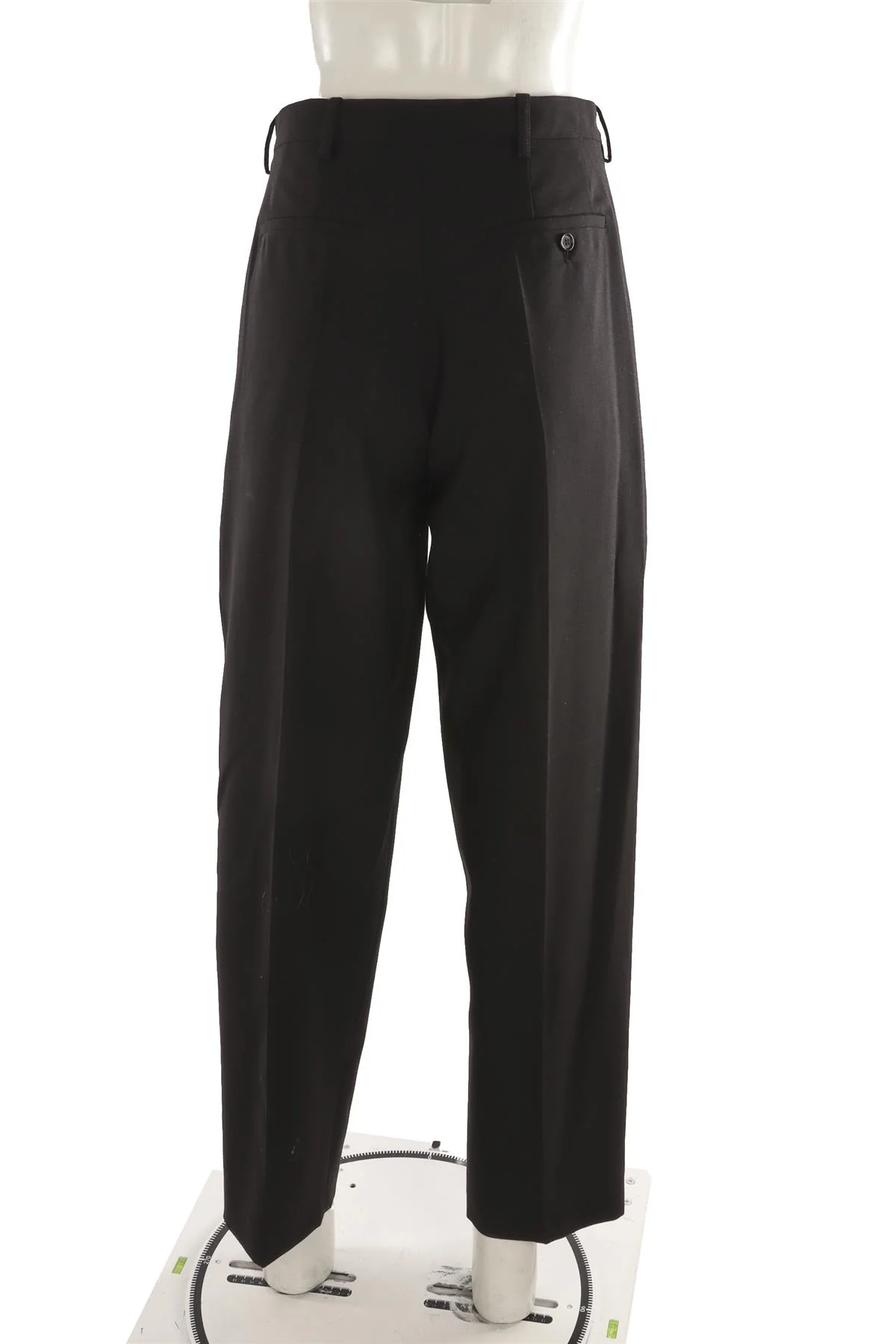 MARNI BLACK WOOL TAPERED PANTS IT 40 UK 8 - Image 4