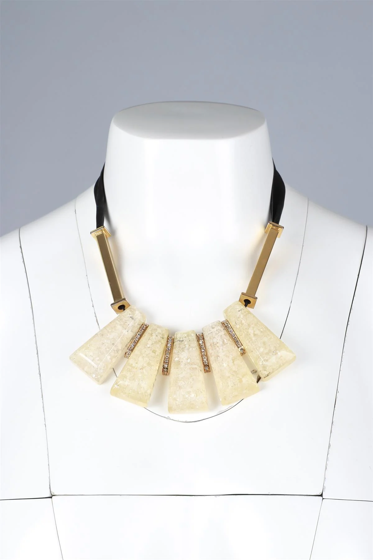 MARNI GOLD ACRYLIC NECKLACE - Image 8