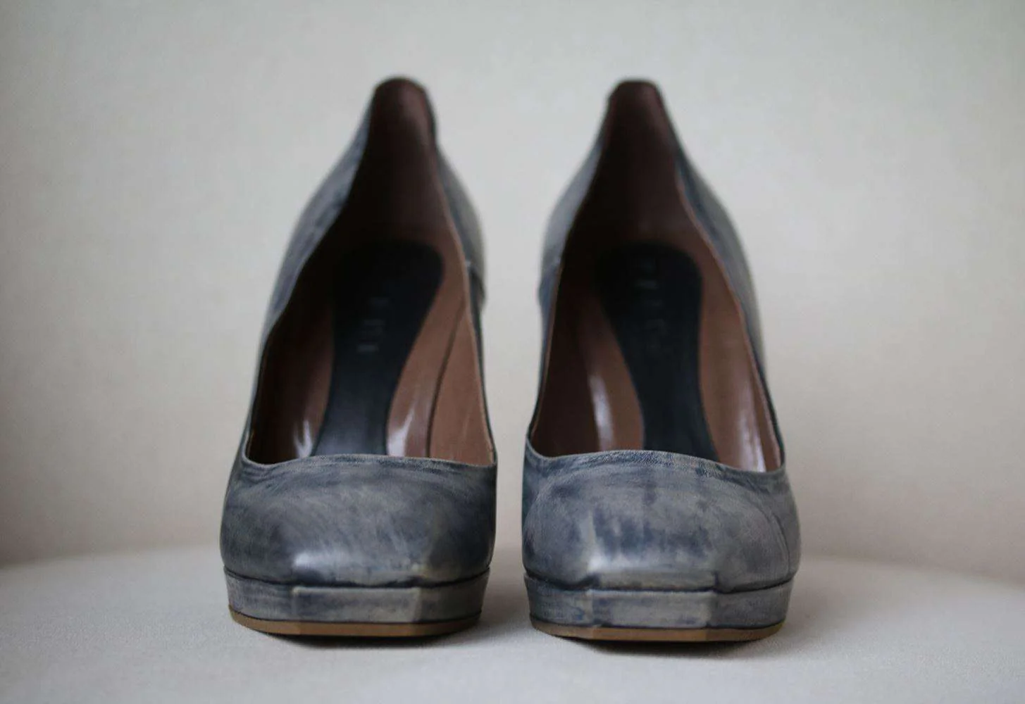 MARNI LEATHER WOODEN HEEL PUMPS EU 38 UK 5 US 8 - Image 2
