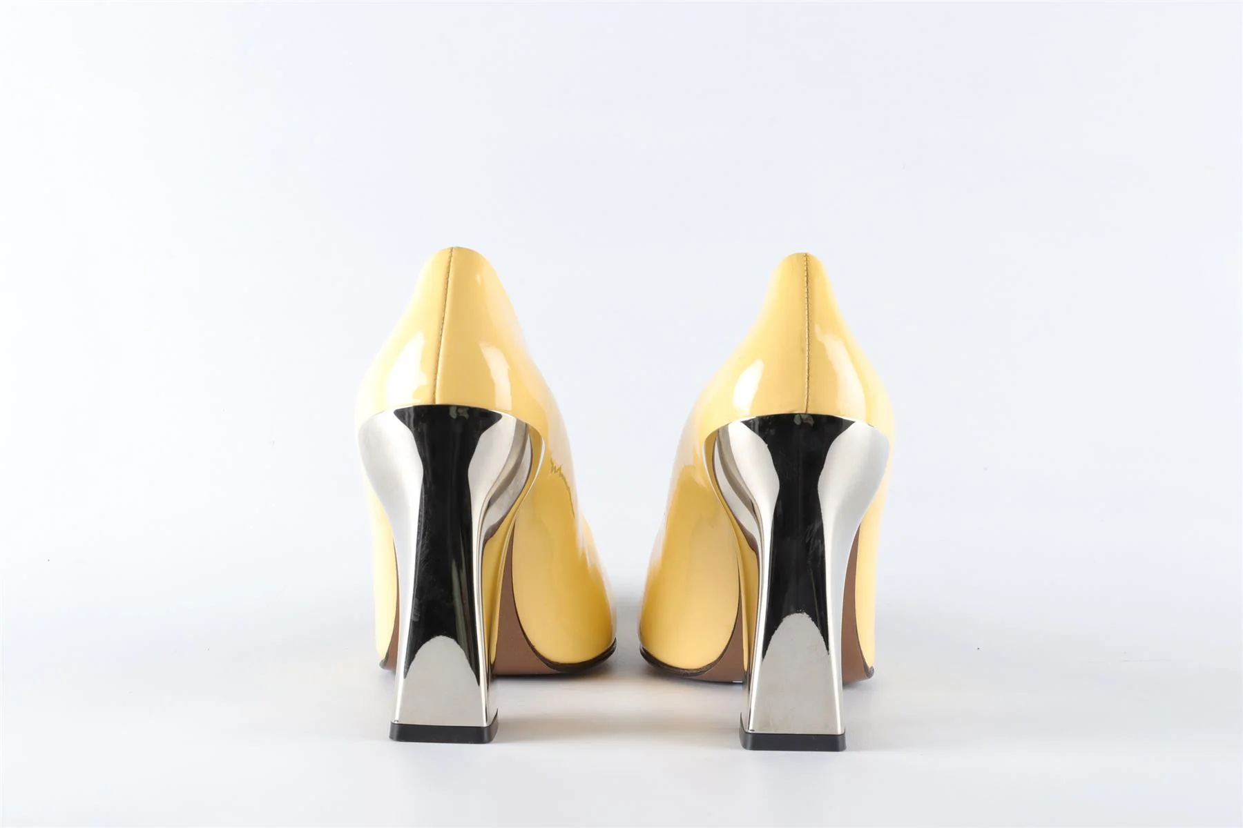MARNI YELLOW PATENT LEATHER PUMPS EU 39.5 UK 6.5 US 9.5 - Image 5