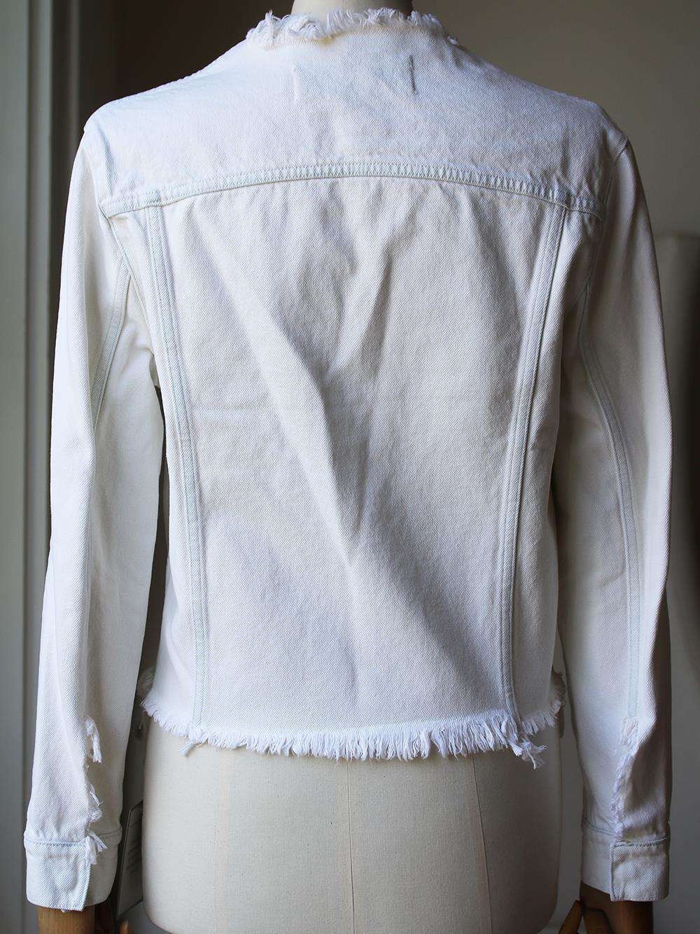 MARQUES' ALMEIDA FRAYED DENIM JACKET LARGE - Image 4