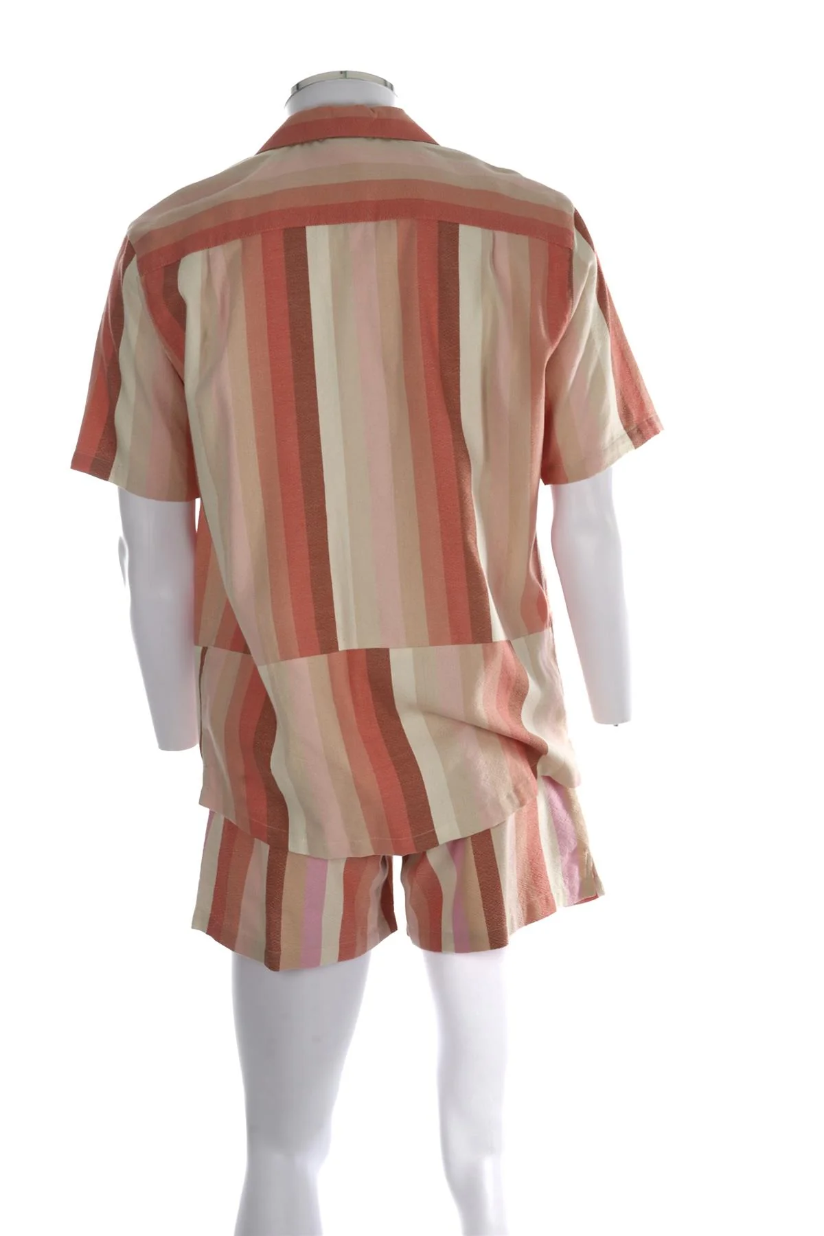 MARRAKSHI MULTI MEN'S COTTON SHIRT AND SHORTS SET SMALL - Image 4