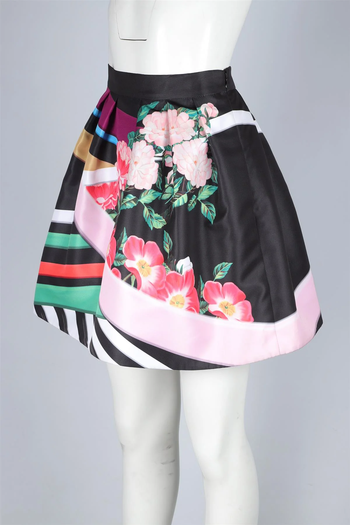 MARY KATRANTZOU MULTI SATIN MINI SKIRT UK 12 - Image 3