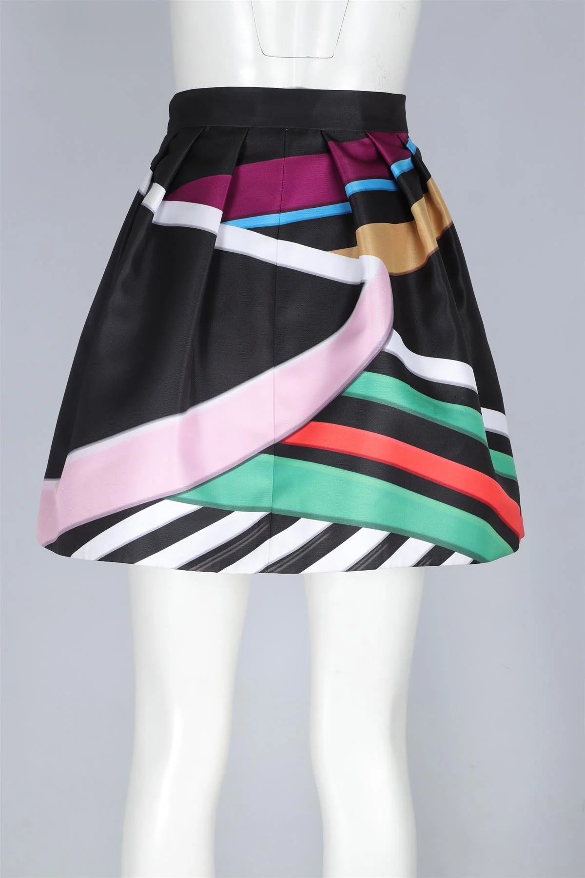 MARY KATRANTZOU MULTI SATIN MINI SKIRT UK 12 - Image 4
