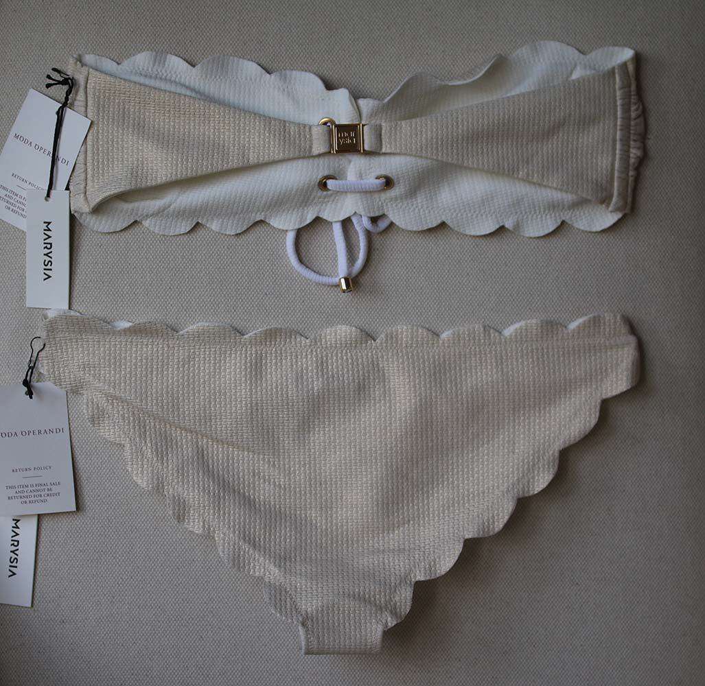 MARYSIA ANTIBES LACE UP BANDEAU BIKINI MEDIUM - Image 4