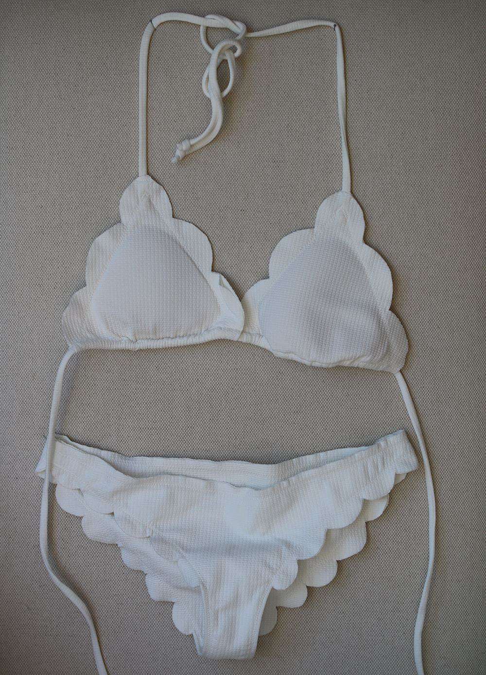 MARYSIA SWIM BROADWAY TRIANGLE SCALLOP BIKINI SMALL/MEDIUM - Image 3