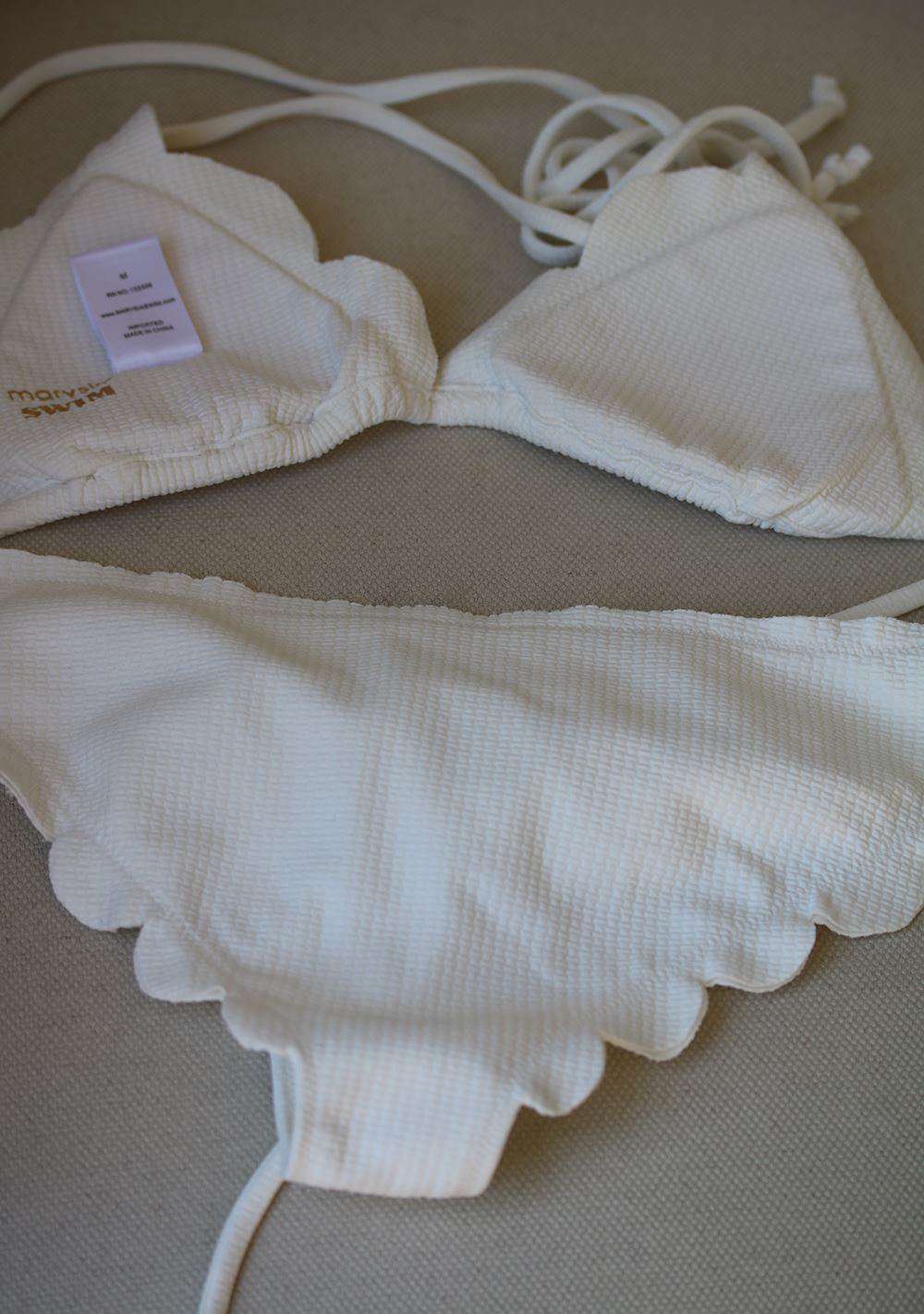 MARYSIA SWIM BROADWAY TRIANGLE SCALLOP BIKINI SMALL/MEDIUM - Image 5
