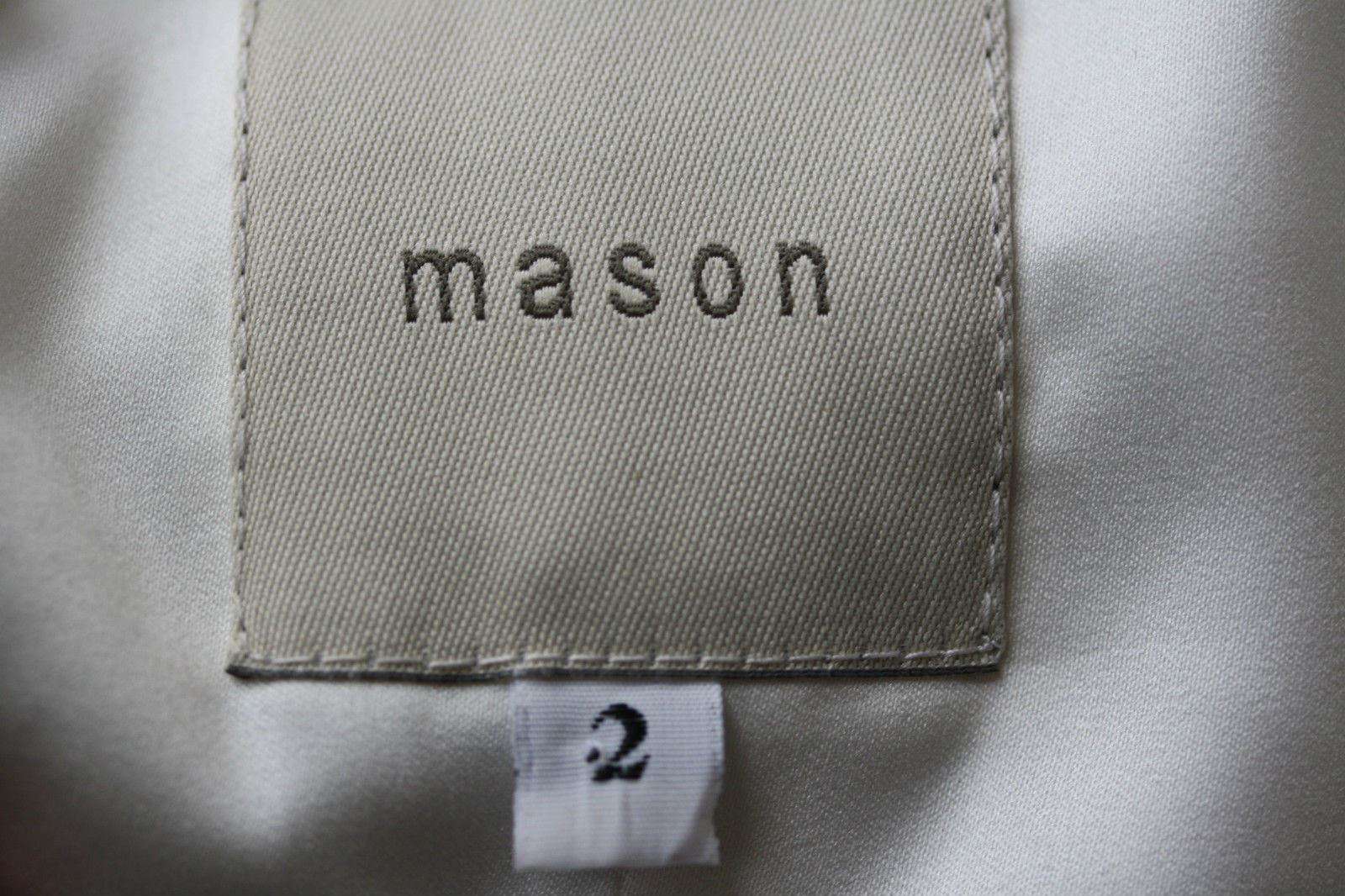 MASON BY MICHELLE MASON IVORY WRAP-EFFECT PERFORATED-LEATHER CAMISOLE 2 UK 6 - Image 5