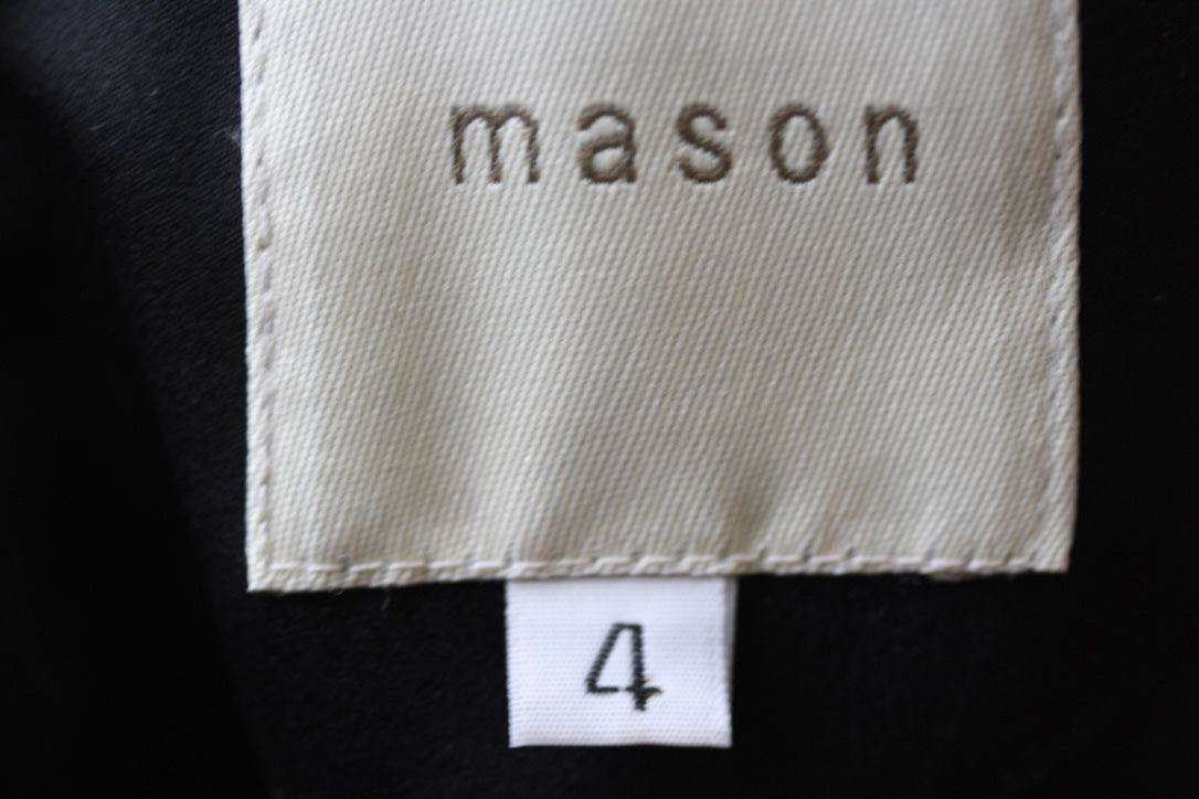 MASON BY MICHELLE MASON JERSEY PANEL LEATHER PENCIL SKIRT US 4 UK 8 - Image 5