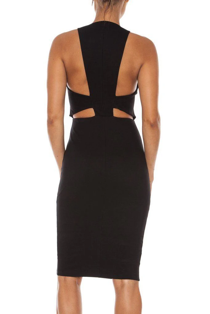 MASON BY MICHELLE MASON PLUNGE CUT OUT DRESS MEDIUM - Image 12