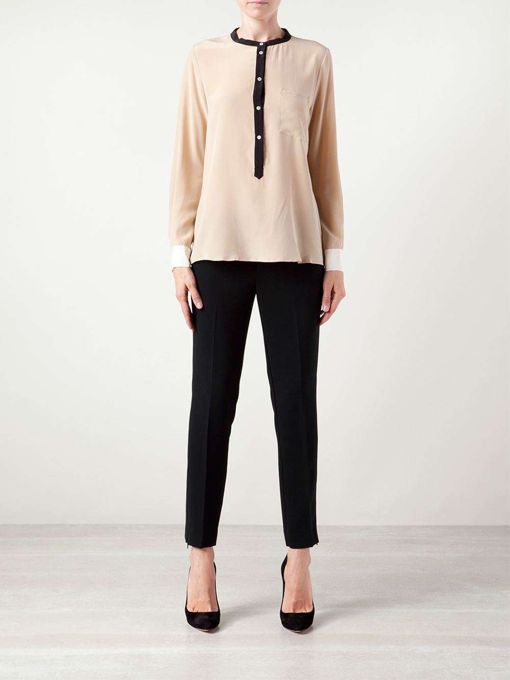 MASSCOB BANDED COLLAR CREAM SHIRT XSMALL - Image 4
