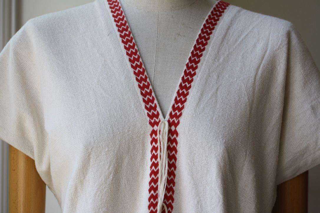 MASSCOB FRINGED HEM SILK NOIL TOP XS - Image 7